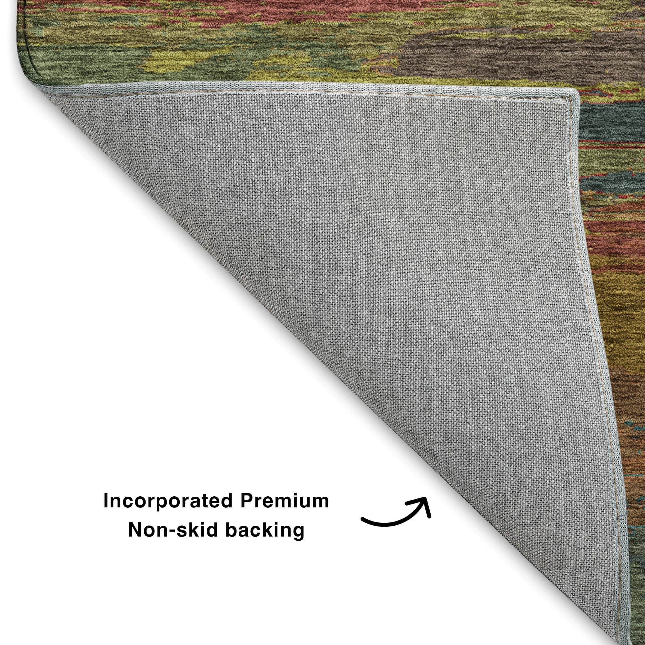 Luxury Washable Indoor/Outdoor Transitional TV8 Terracotta Orange Rug 1'8" x 2'6" #shape_Rectangle