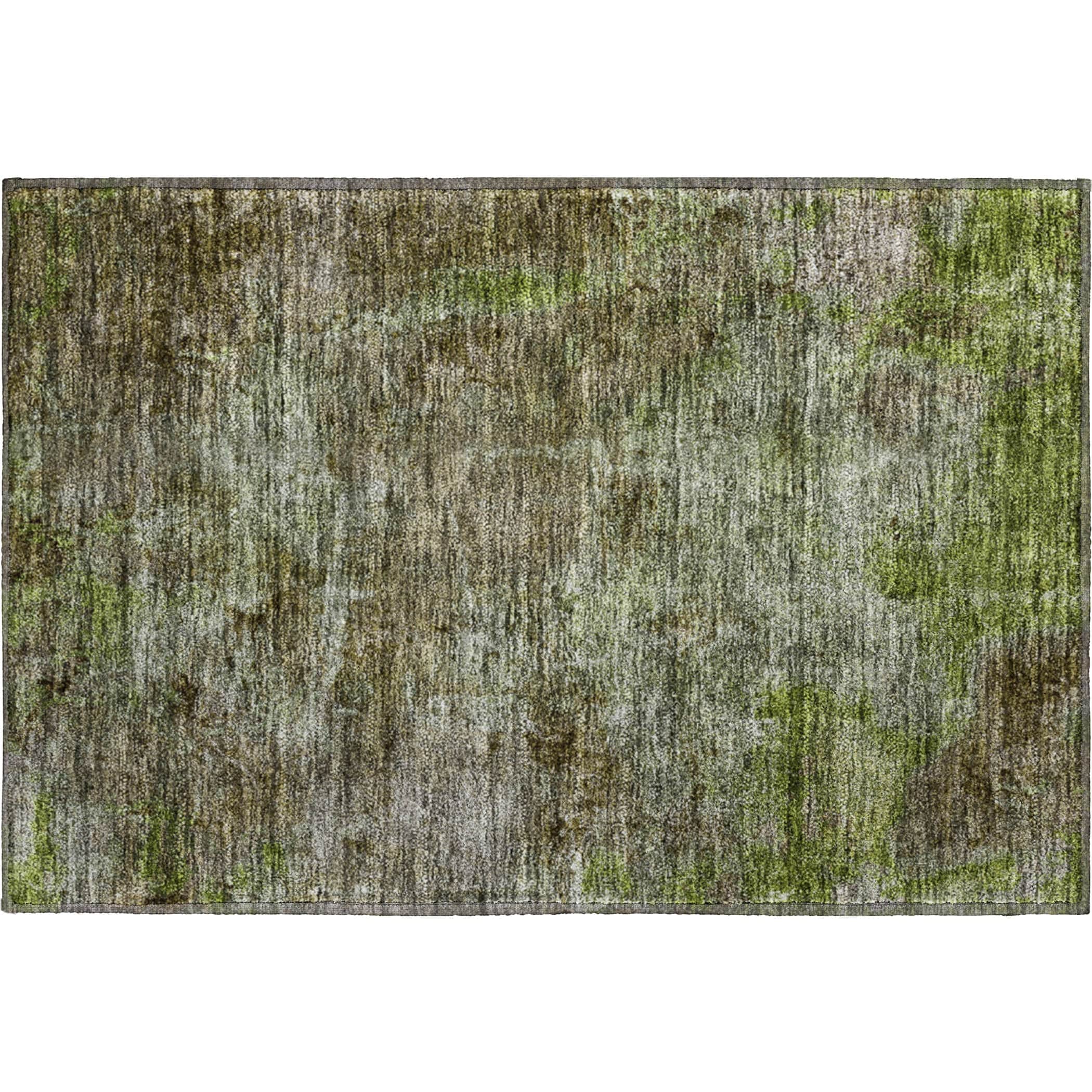 Luxury Washable Indoor/Outdoor Transitional TV9 Mocha Brown Rug 1'8" x 2'6" #shape_Rectangle