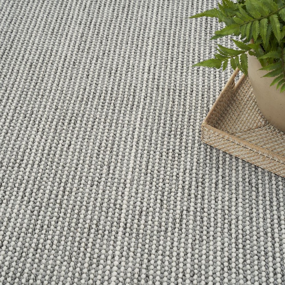 Textured Home TXH01 Ivory Grey Rug #color_ivory grey