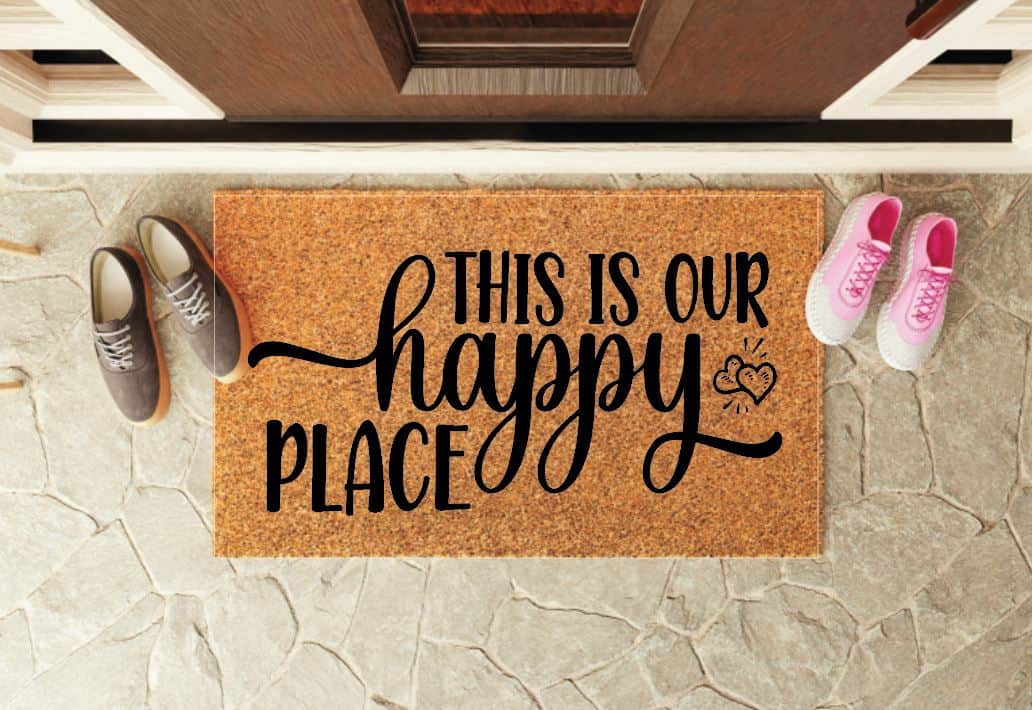 This Is Our Happy Place Welcome Mat