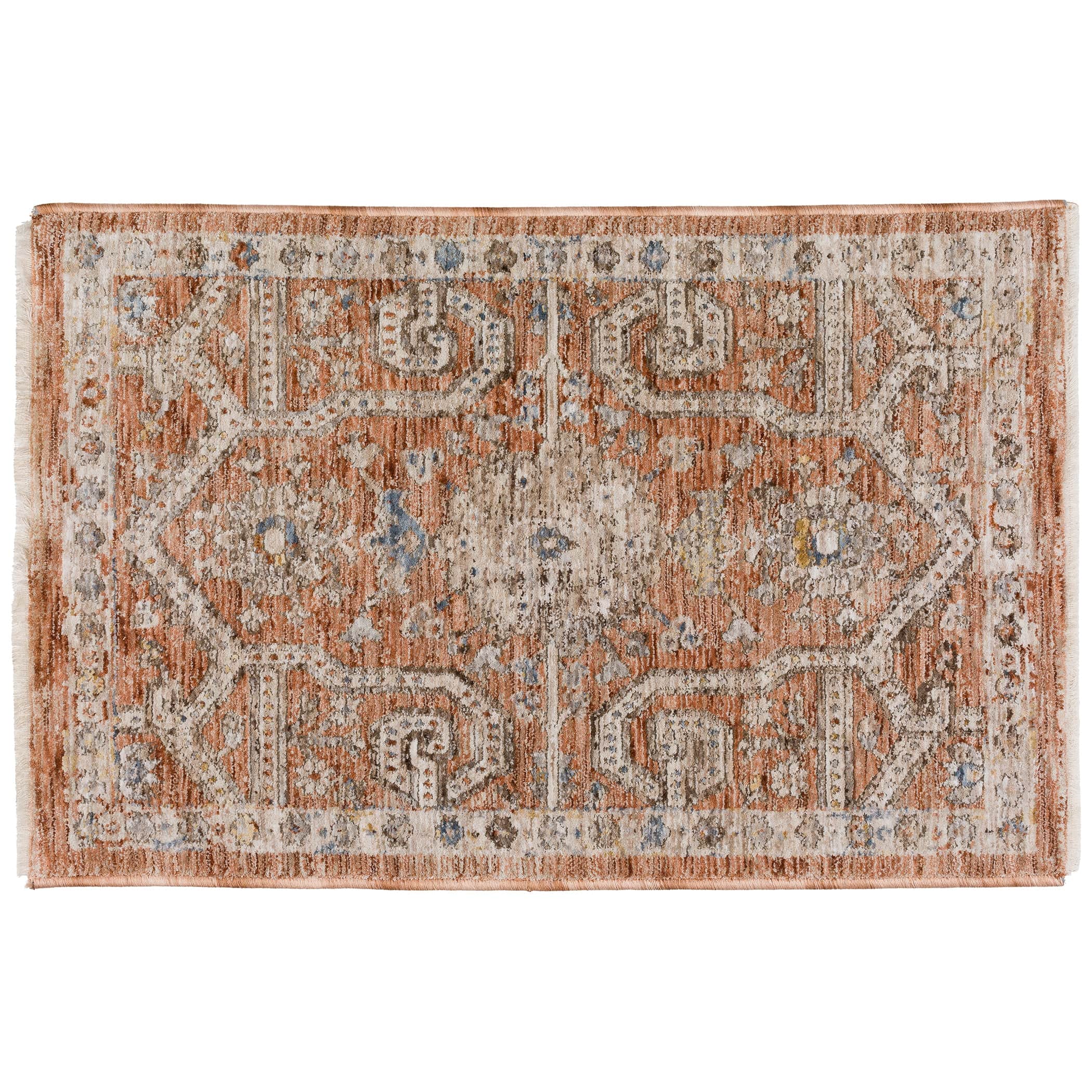 Traditional VI1 Spice Orange Rug 1'8" x 2'6" #shape_Rectangle