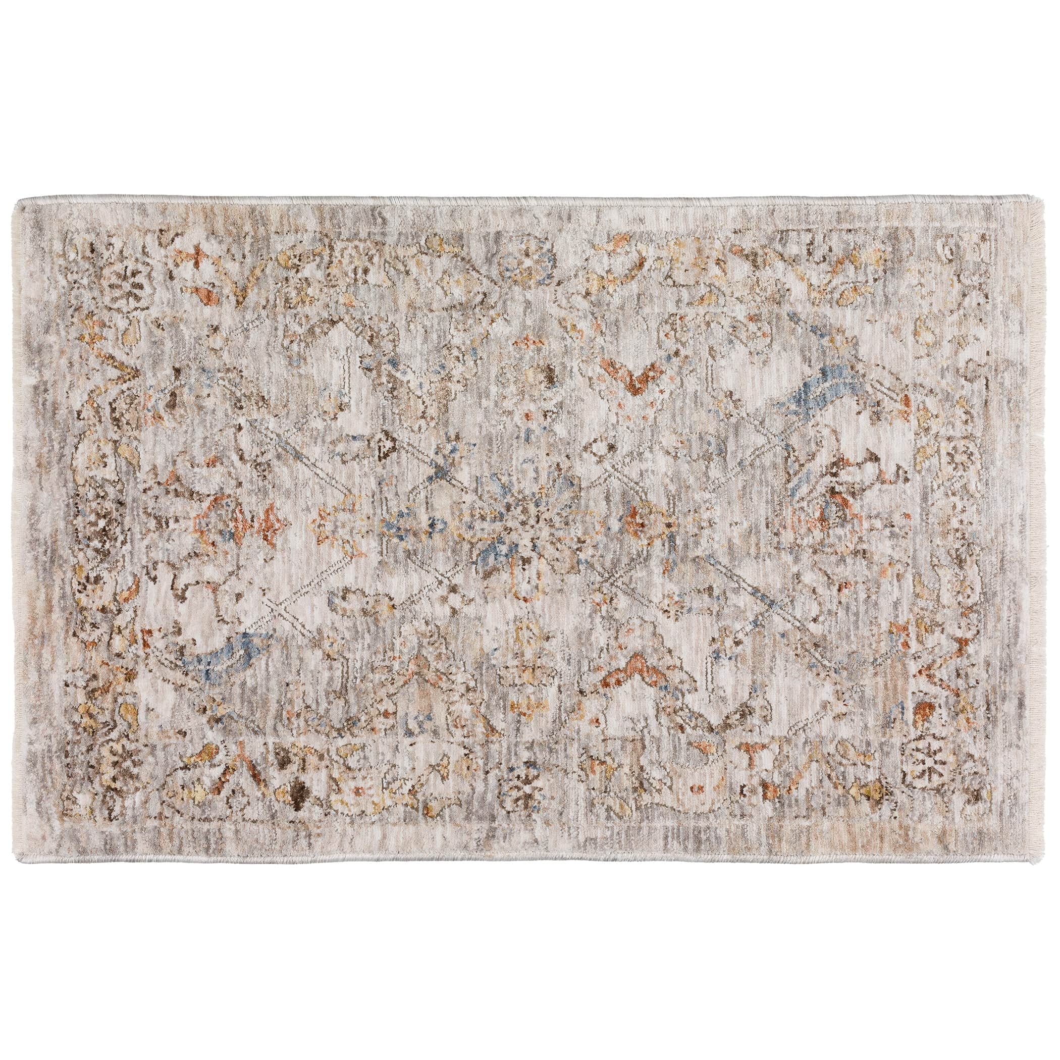 Traditional VI2 Ivory Rug 1'8" x 2'6" #shape_Rectangle