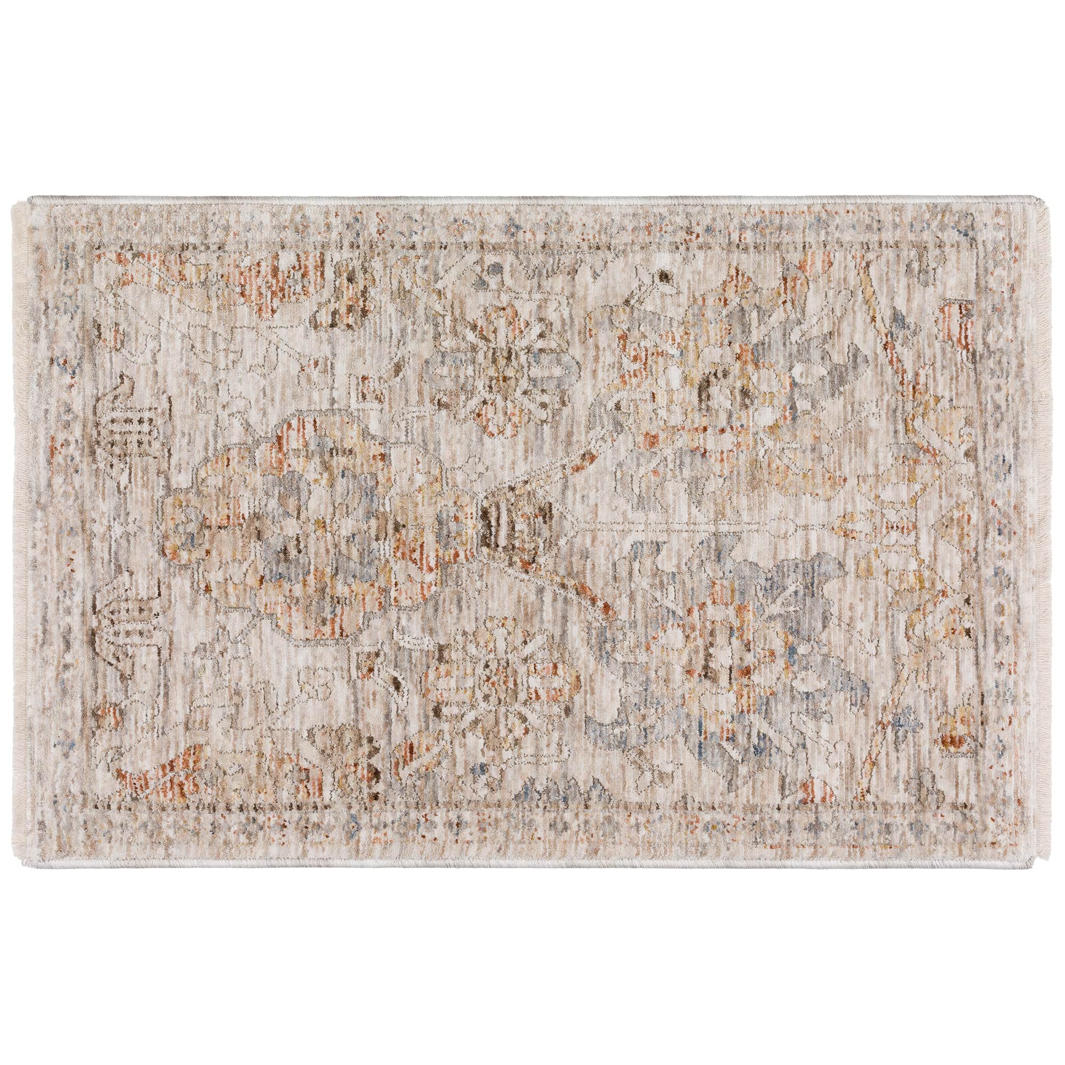 Traditional VI4 Ivory Rug 1'8" x 2'6" #shape_Rectangle