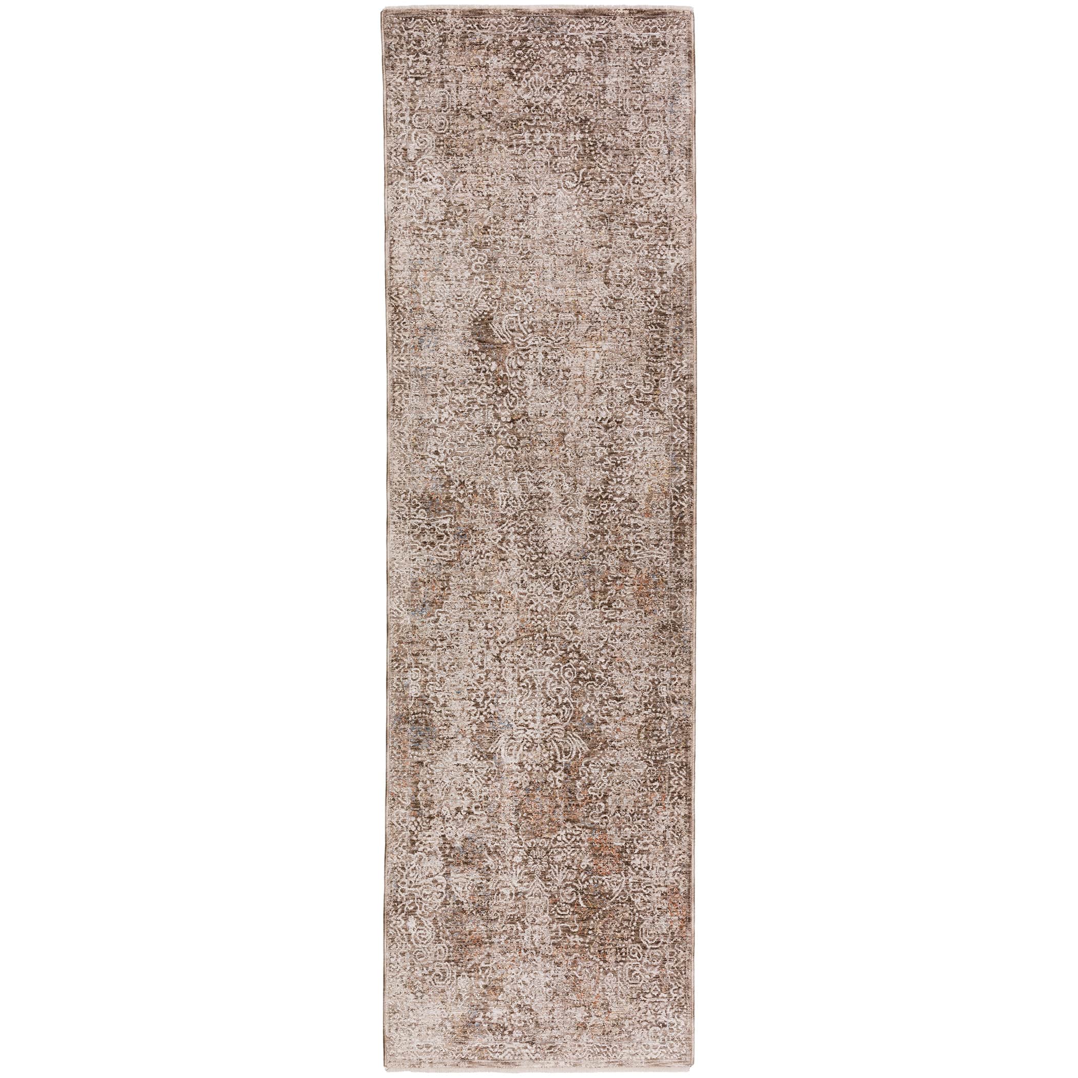 Traditional VI5 Chocolate Brown Rug 2'3" x 7'10" #shape_Runner