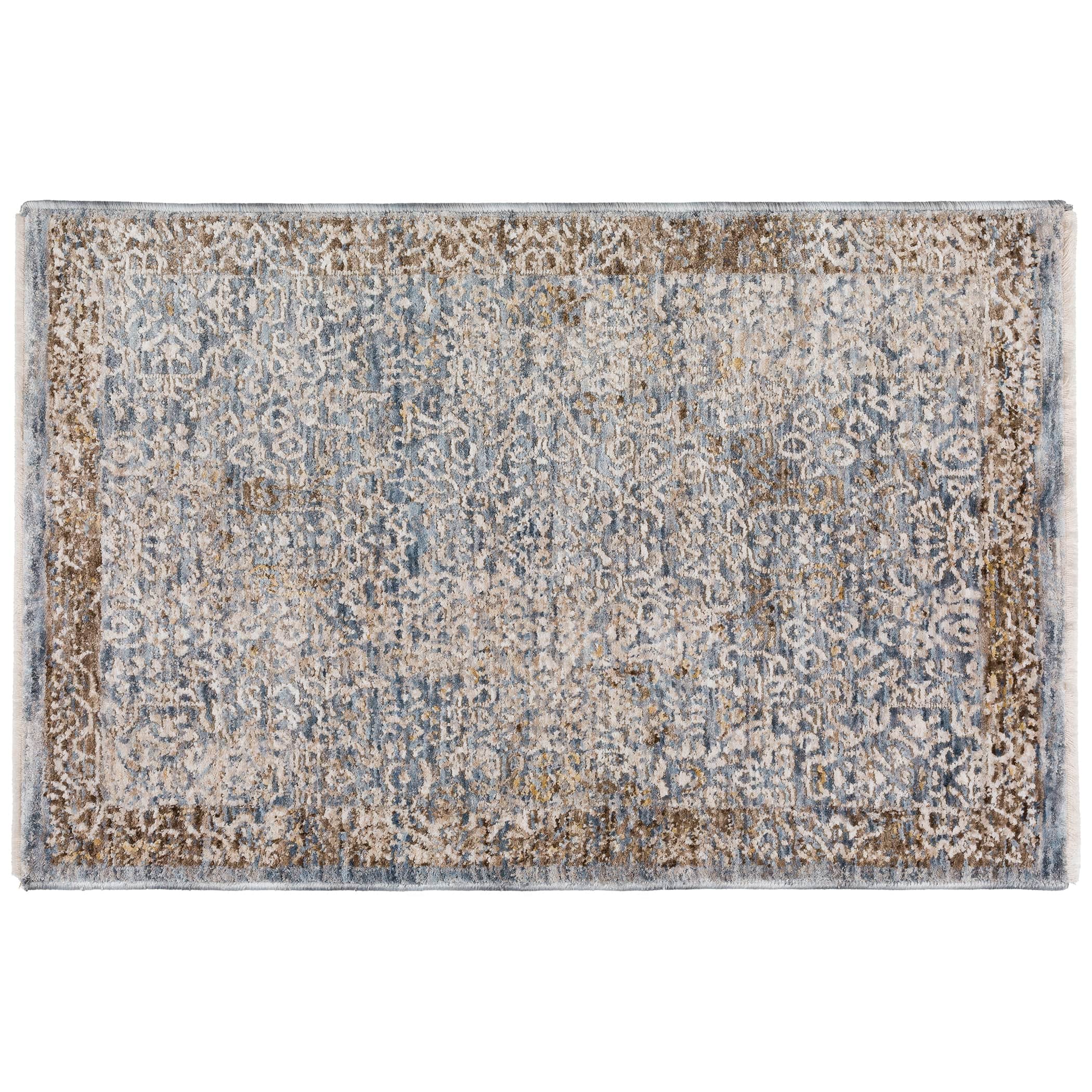 Traditional VI5 Denim Blue Rug 1'8" x 2'6" #shape_Rectangle