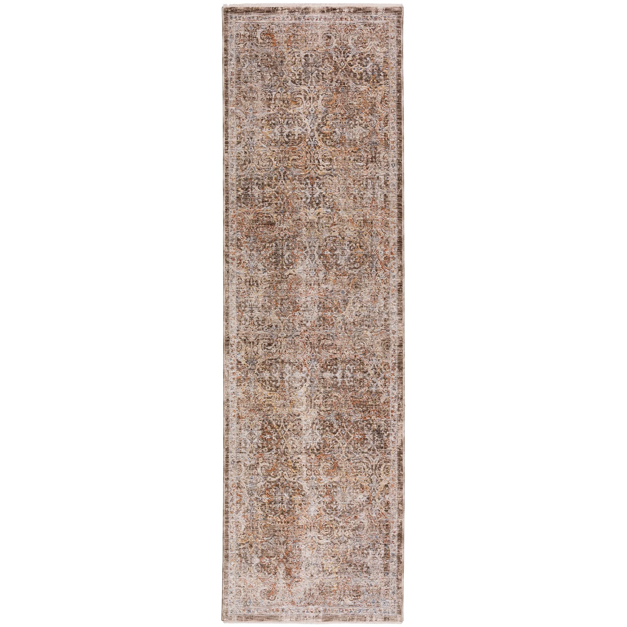 Traditional VI7 Chocolate Brown Rug 2'3" x 7'10" #shape_Runner