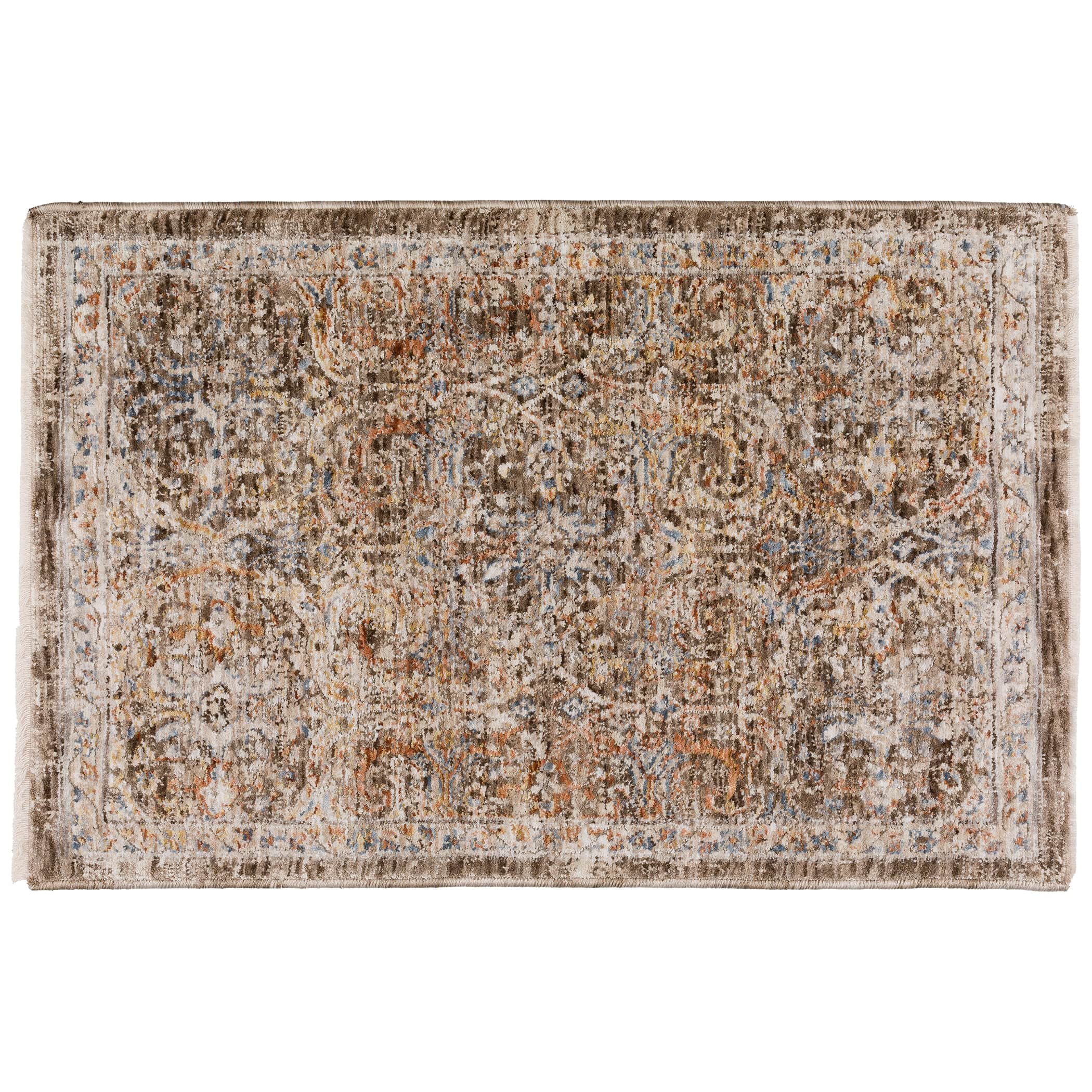 Traditional VI7 Chocolate Brown Rug 1'8" x 2'6" #shape_Rectangle