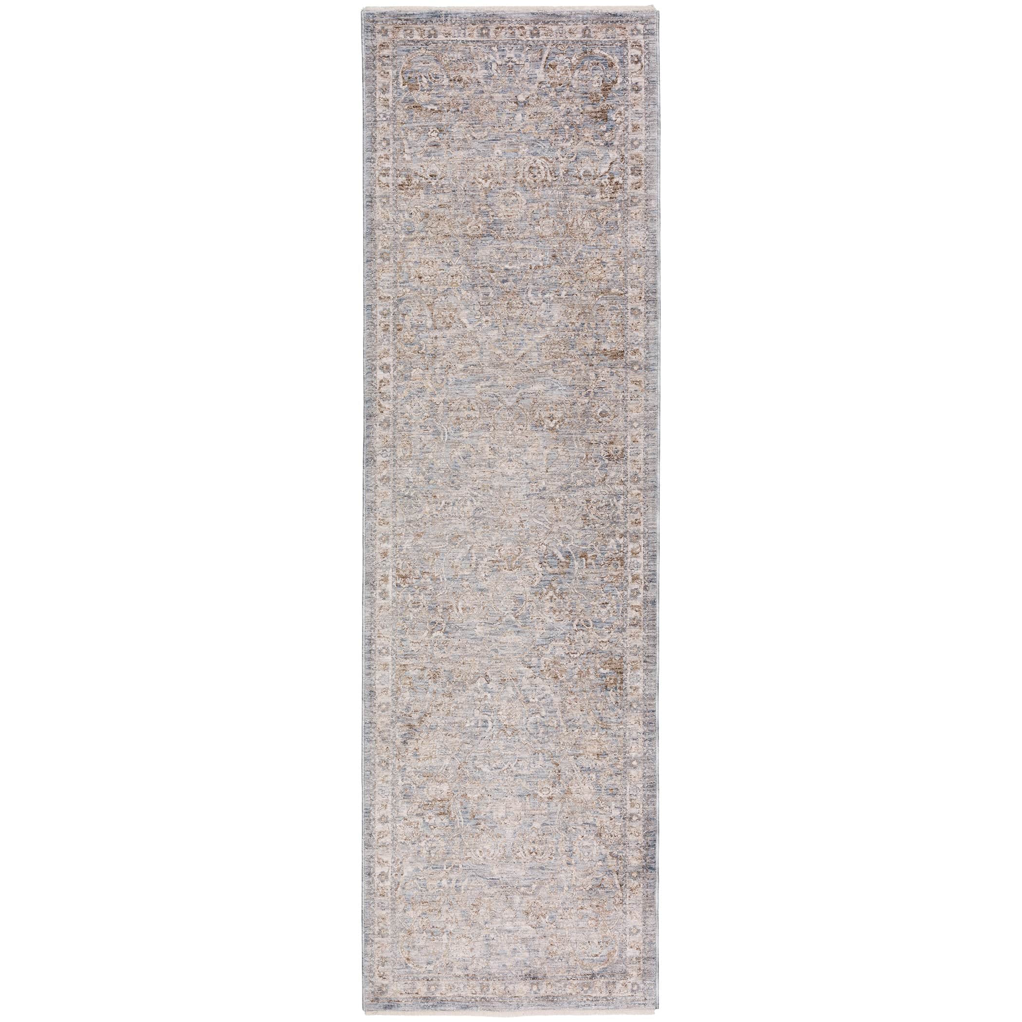 Traditional VI8 Denim Blue Rug 2'3" x 7'10" #shape_Runner