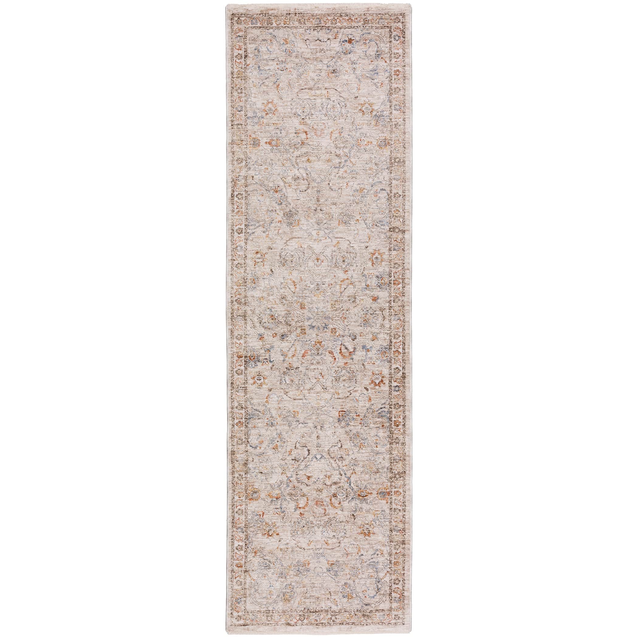 Traditional VI8 Ivory Rug 2'3" x 7'10" #shape_Runner