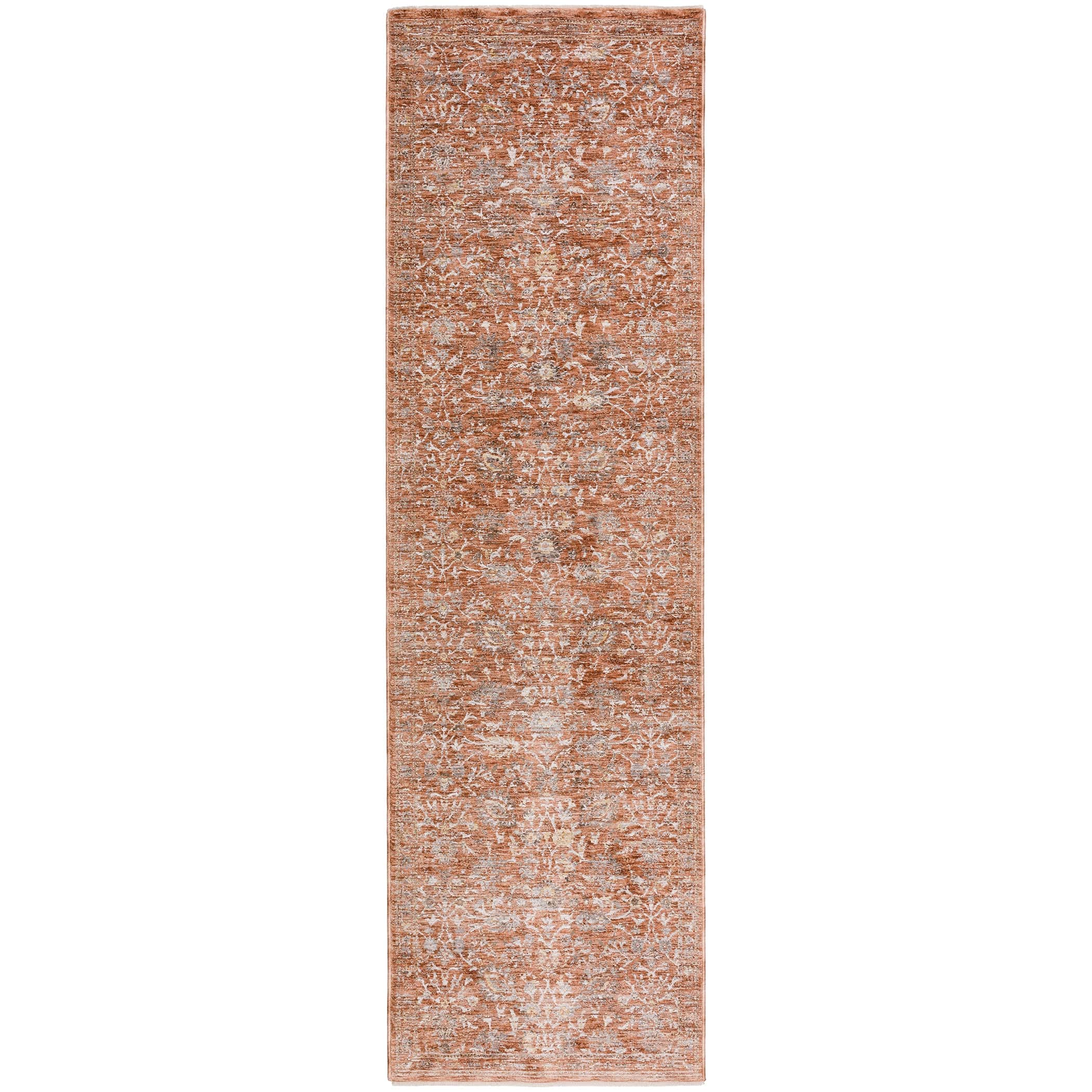 Traditional VI9 Paprika Orange Rug 2'3" x 7'10" #shape_Runner