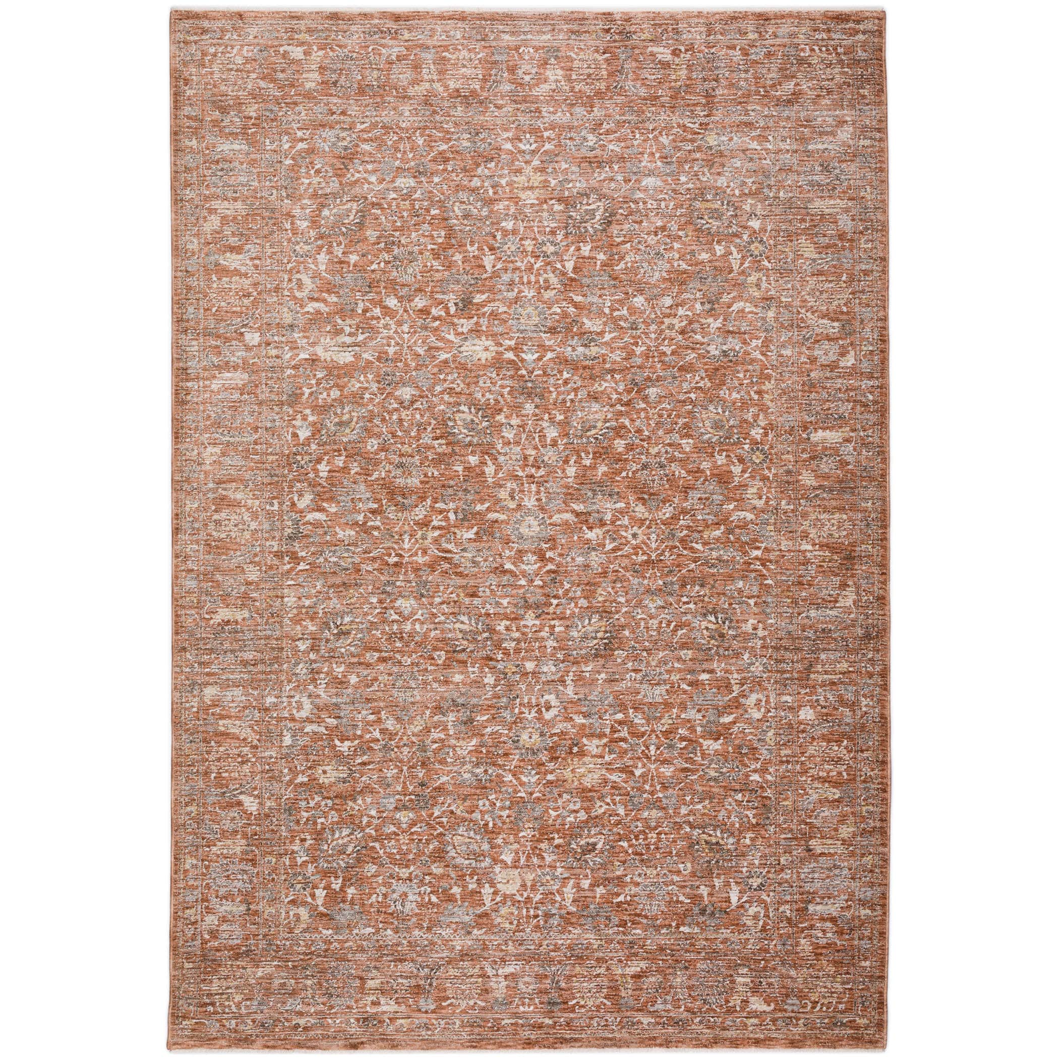 Traditional VI9 Paprika Orange Rug 3' x 5' #shape_Rectangle