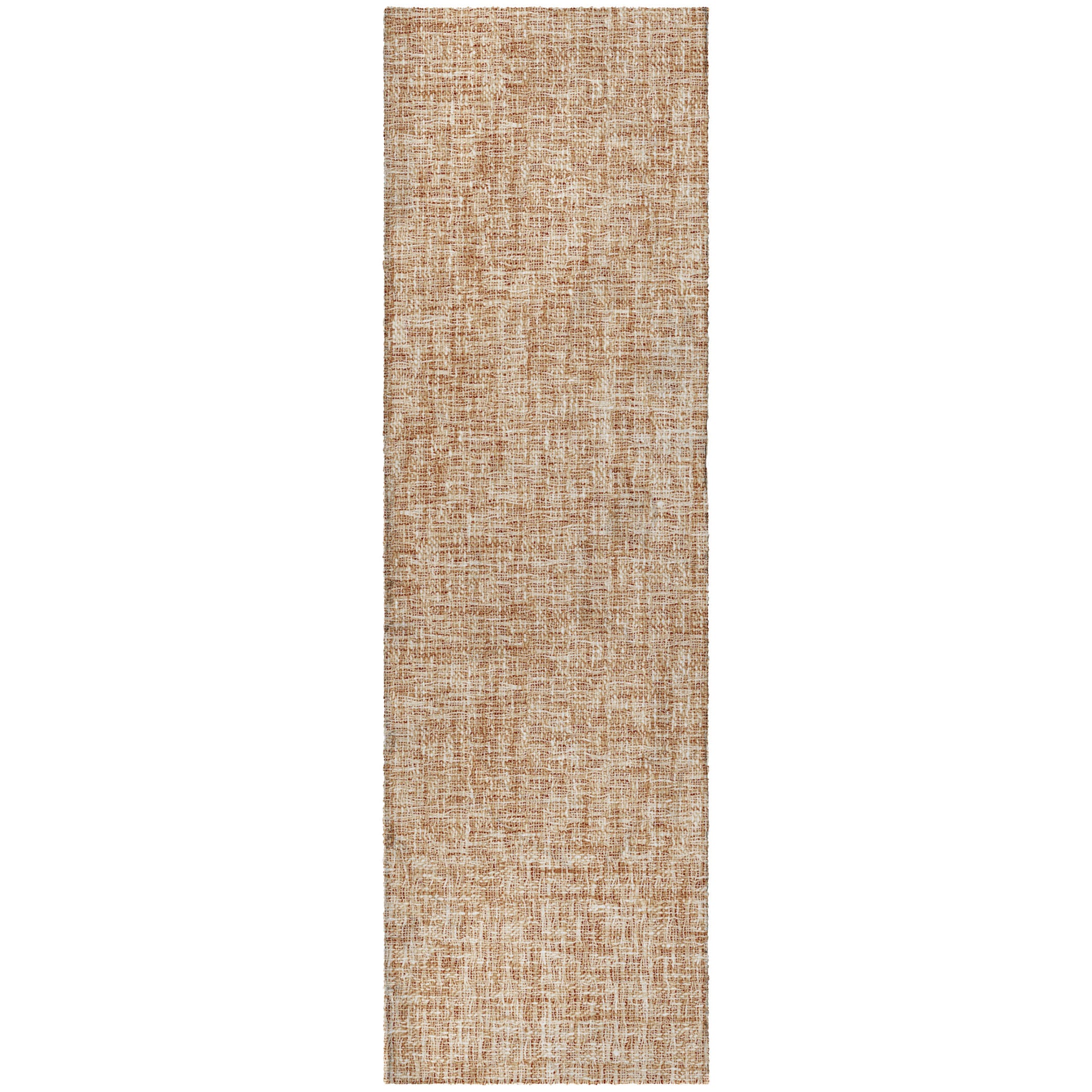 Luxury Washable Transitional VY1 Copper Orange Rug 2'3" x 7'6" #shape_Runner