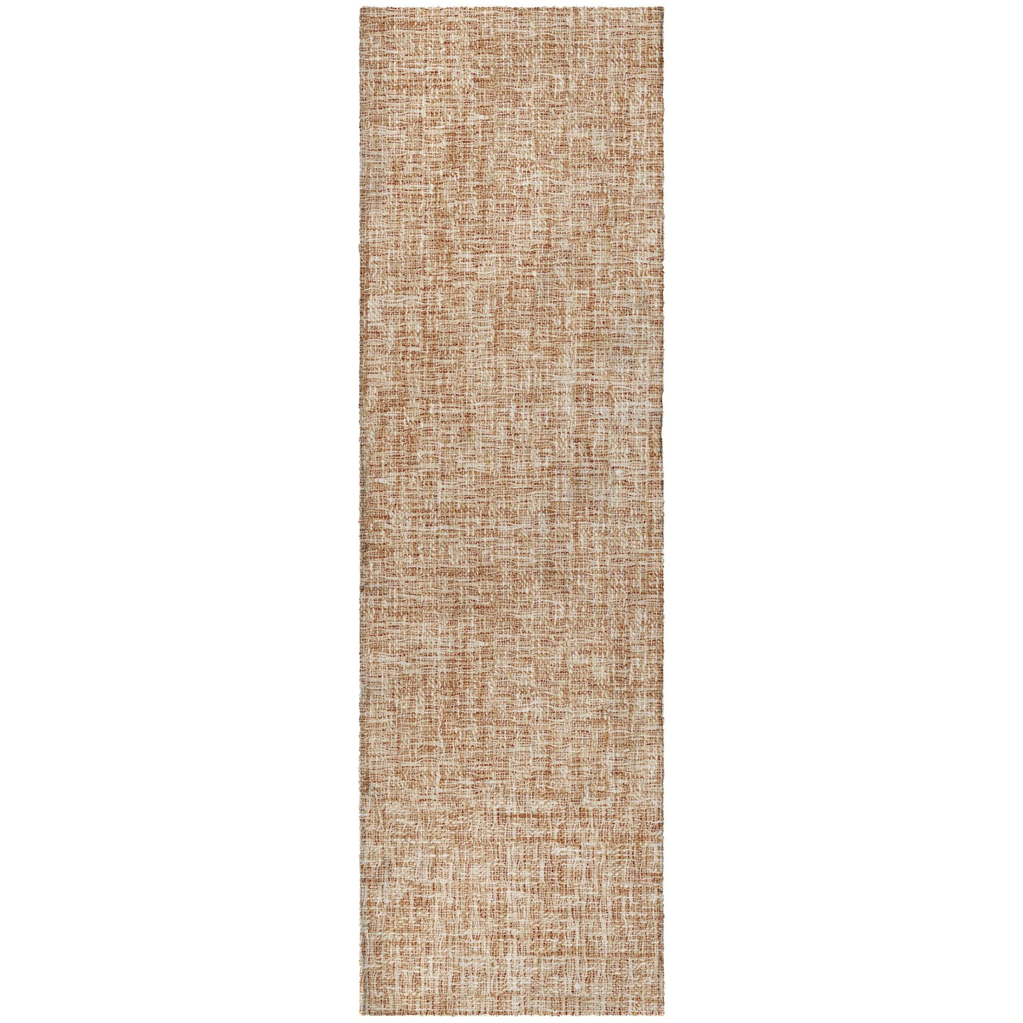 Luxury Washable Transitional VY1 Copper Orange Rug 2'3" x 7'6" #shape_Runner