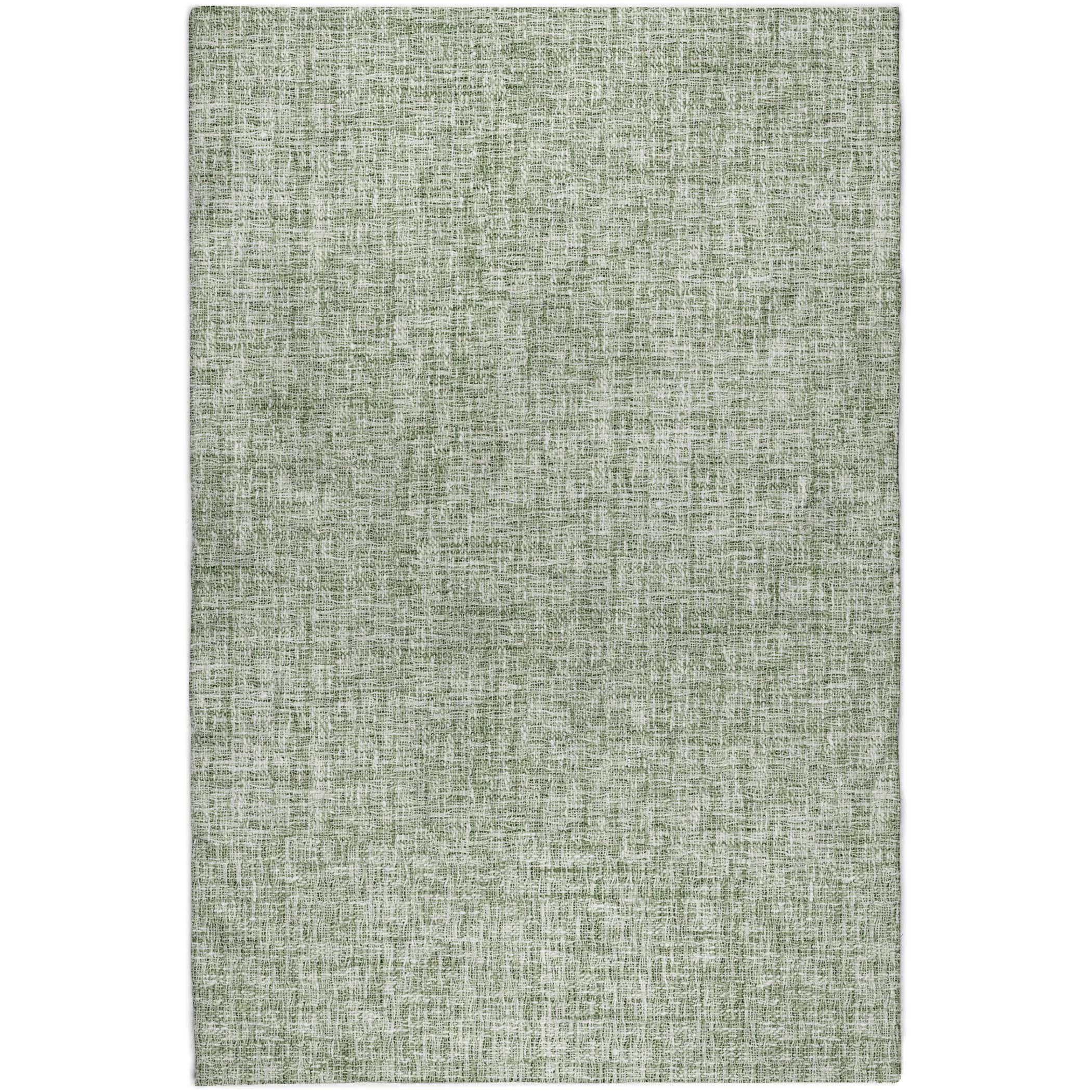 Luxury Washable Transitional VY1 Fern Green Rug 2'6" x 3'10" #shape_Rectangle
