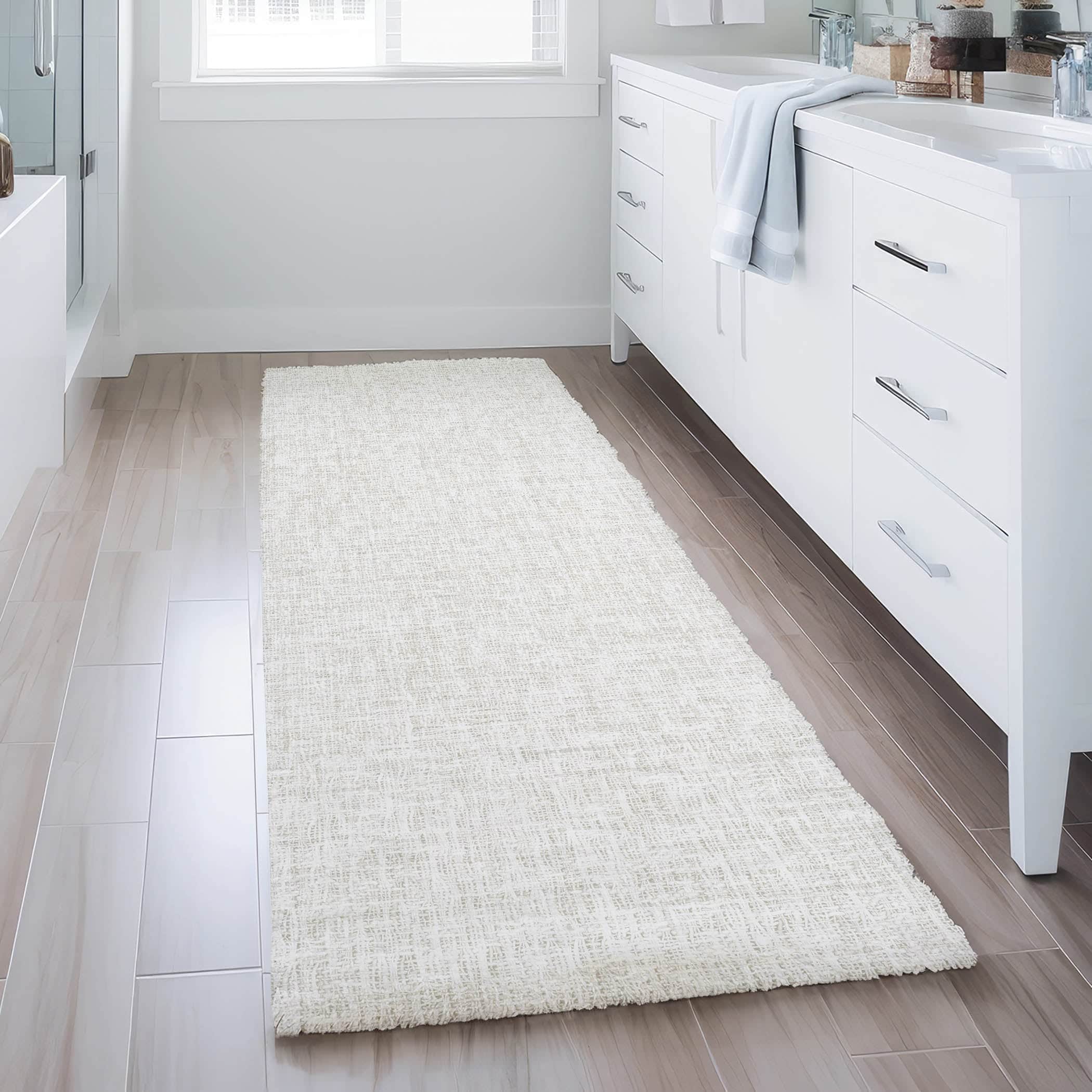 Luxury Washable Transitional VY1 Ivory Rug 2'3" x 7'6" #shape_Runner