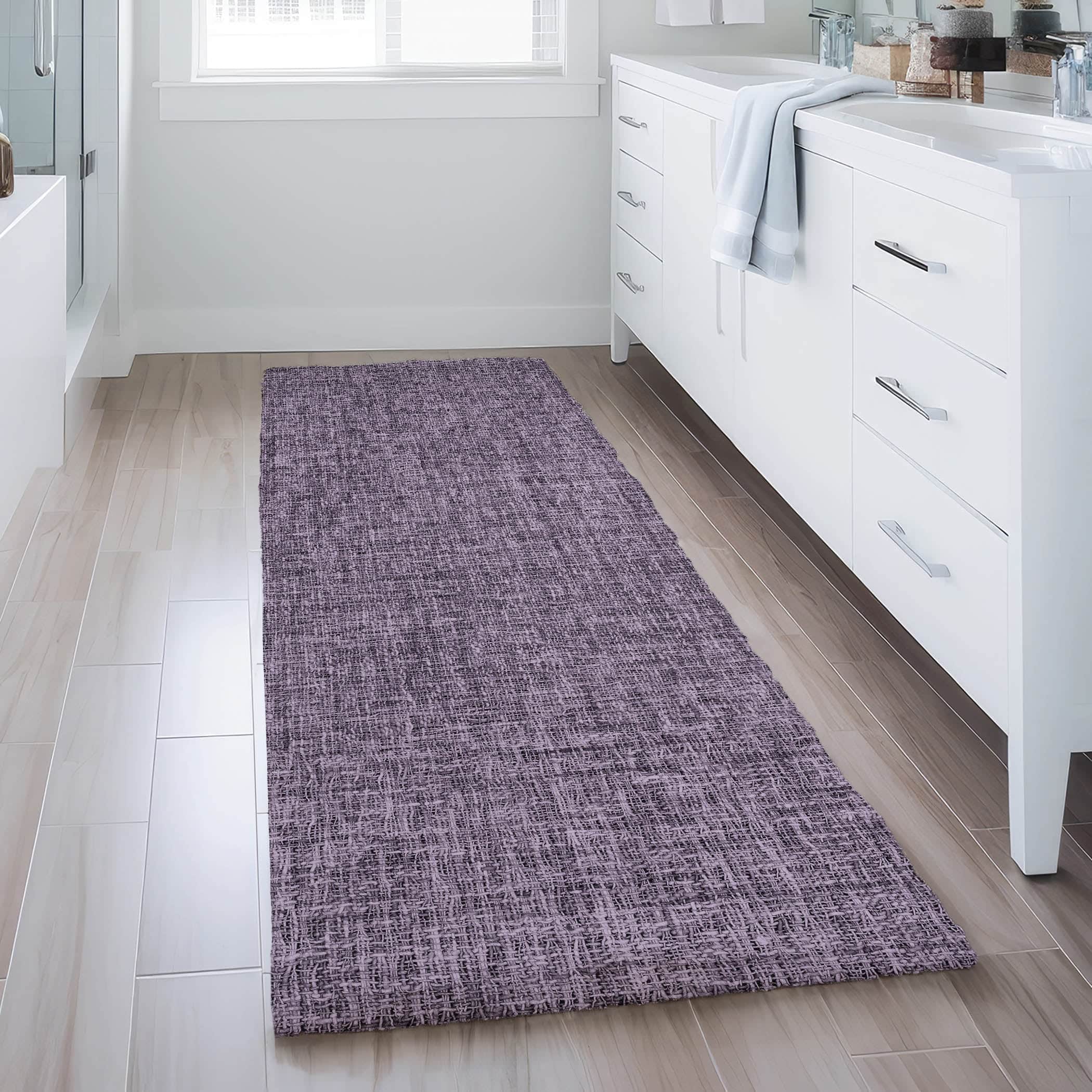 Luxury Washable Transitional VY1 Plum Purple Rug 2'3" x 7'6" #shape_Runner