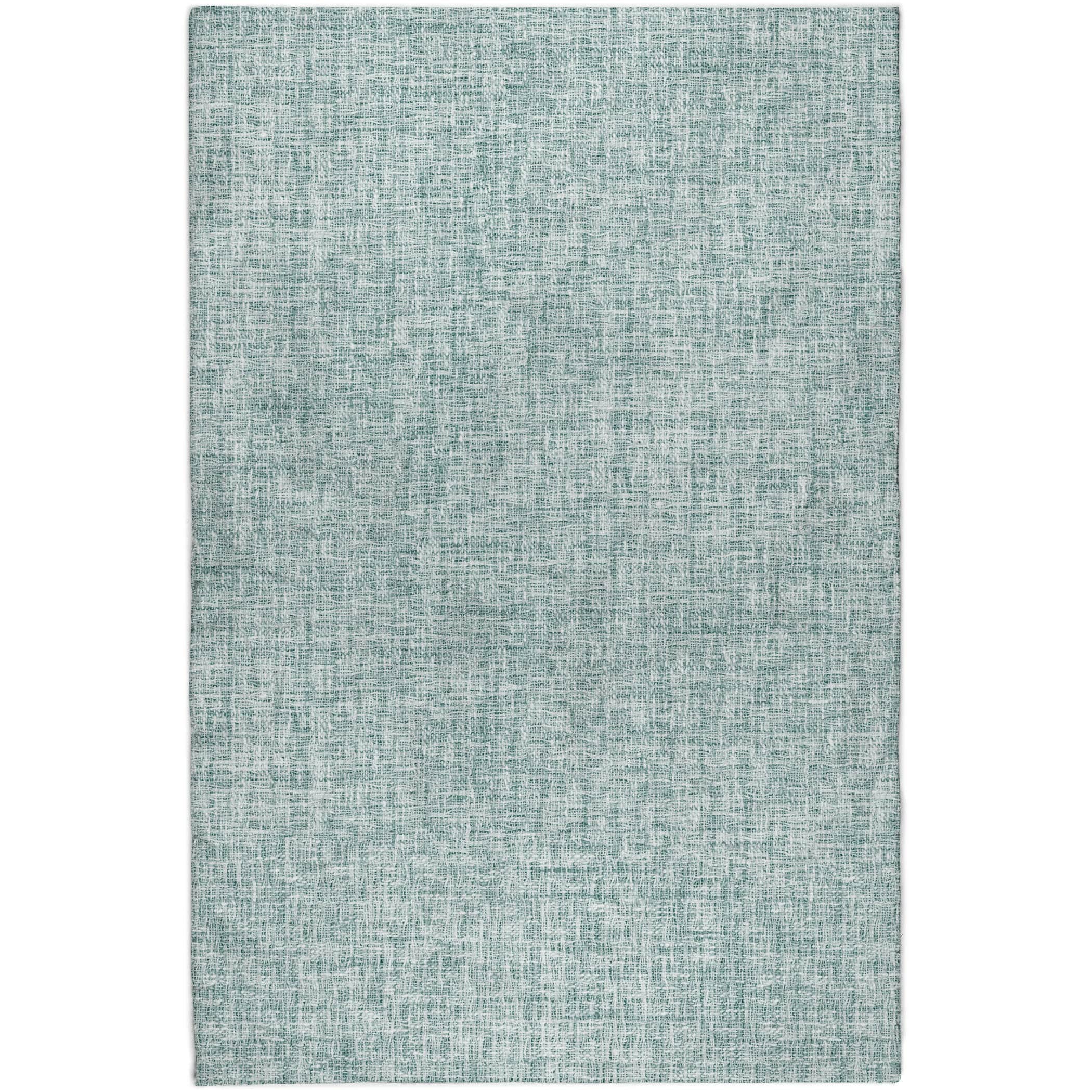 Luxury Washable Transitional VY1 Seafoam Blue Rug 2'6" x 3'10" #shape_Rectangle