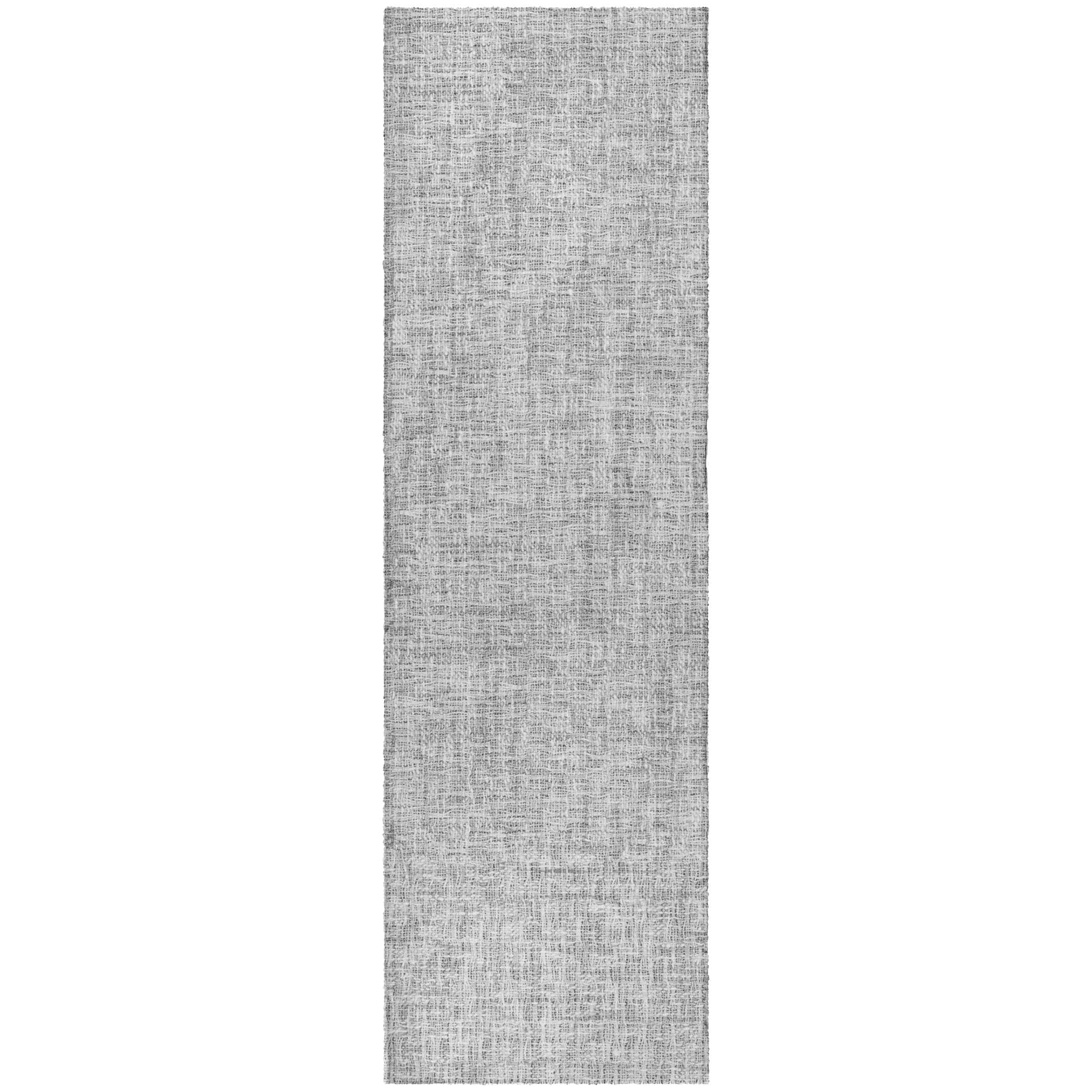 Luxury Washable Transitional VY1 Silver Gray Rug 2'3" x 7'6" #shape_Runner