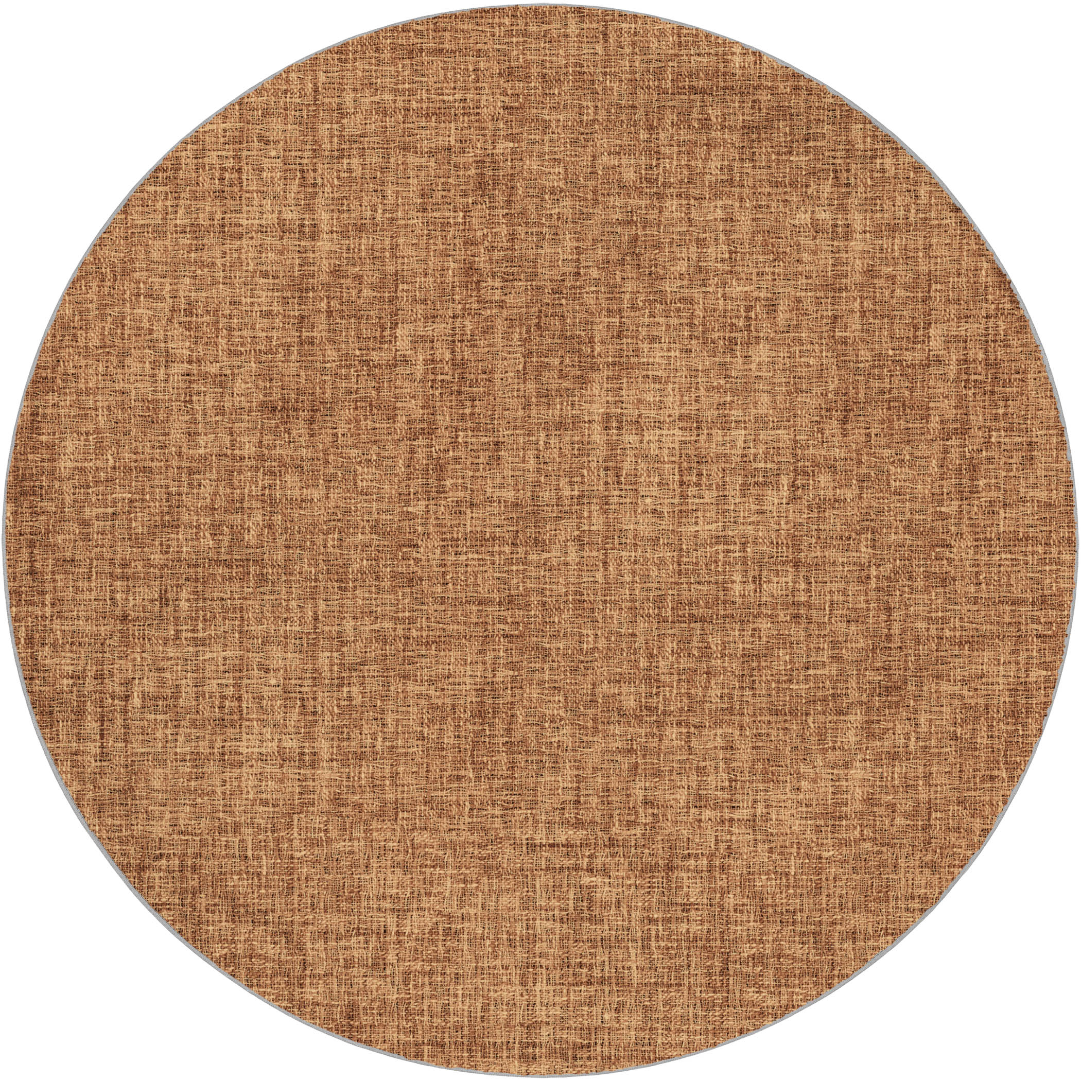 Luxury Washable Transitional VY1 Spice Orange Rug 8' x 8' #shape_Round