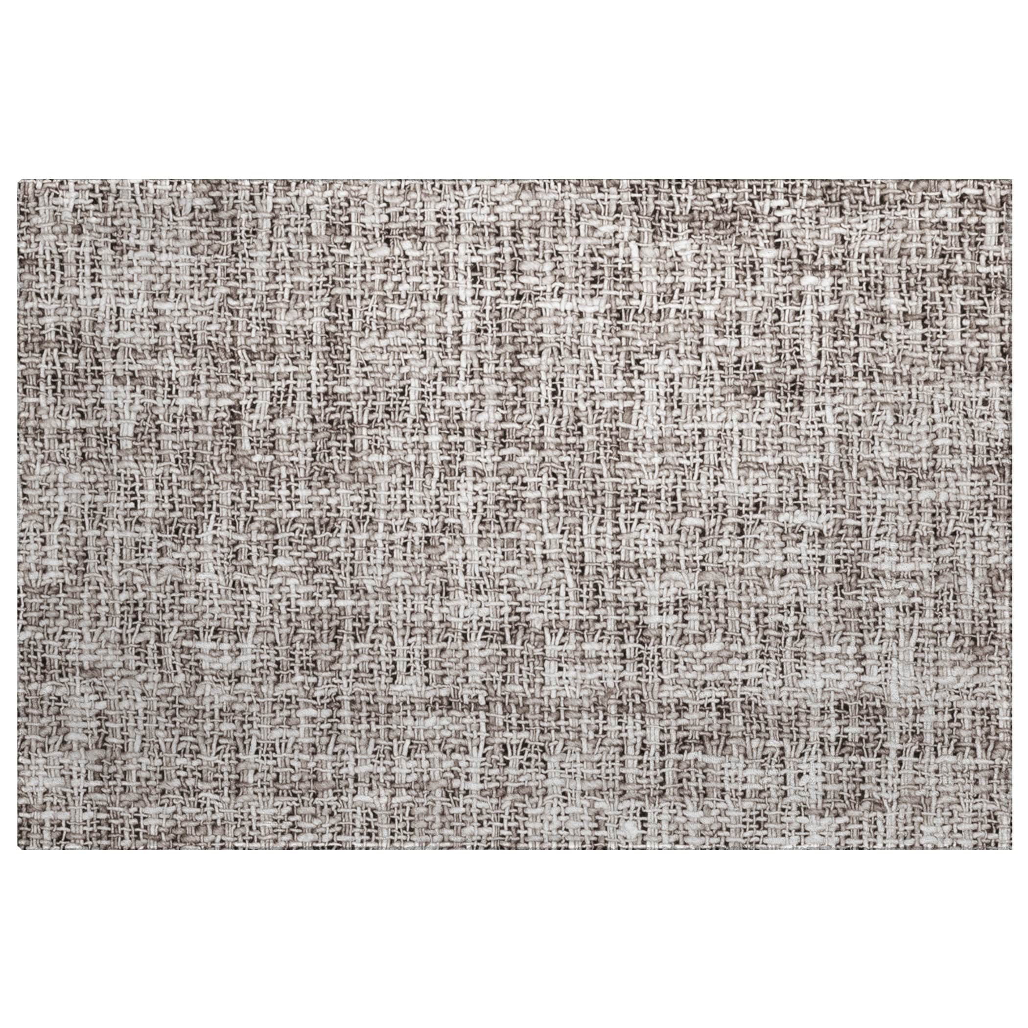 Luxury Washable Transitional VY1 Taupe Brown Rug 1'8" x 2'6" #shape_Rectangle