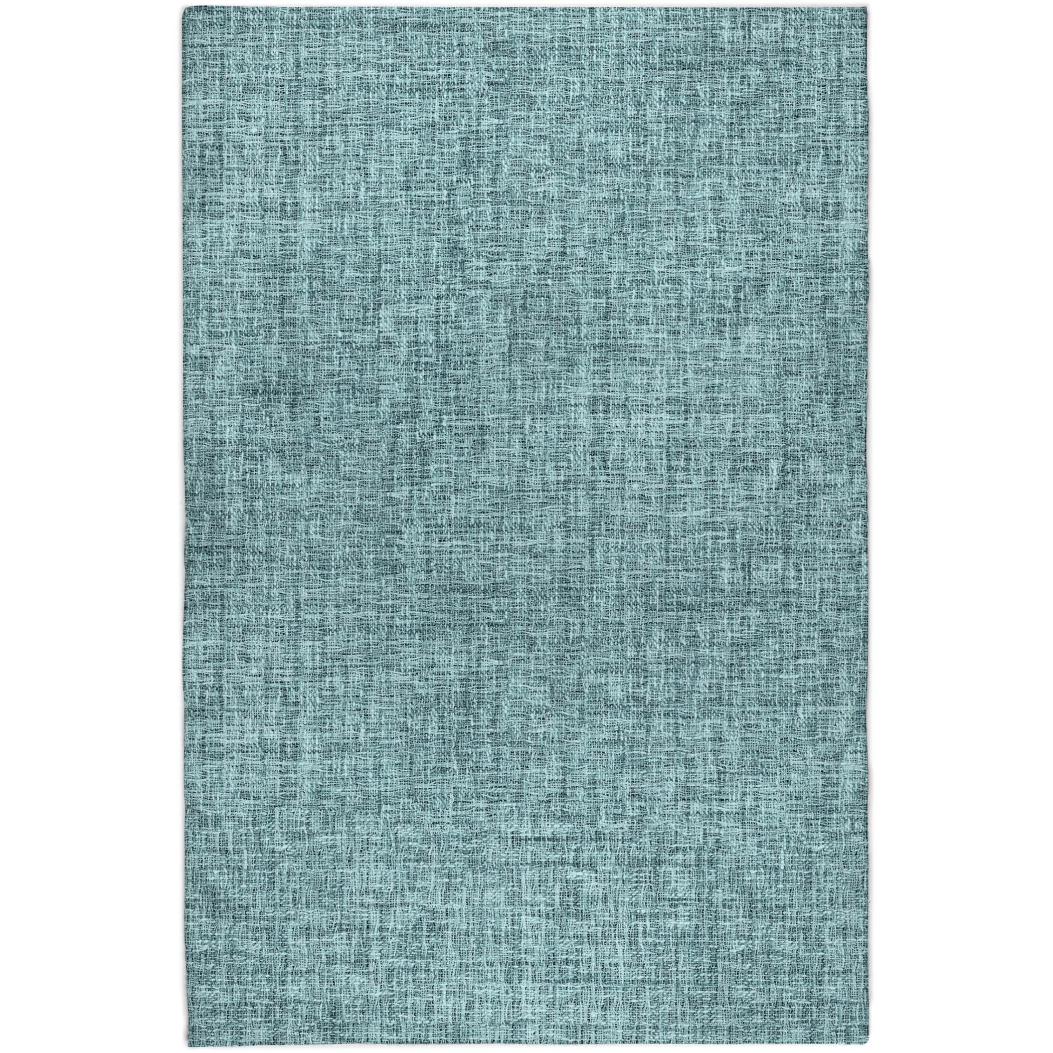 Luxury Washable Transitional VY1 Teal Rug 2'6" x 3'10" #shape_Rectangle
