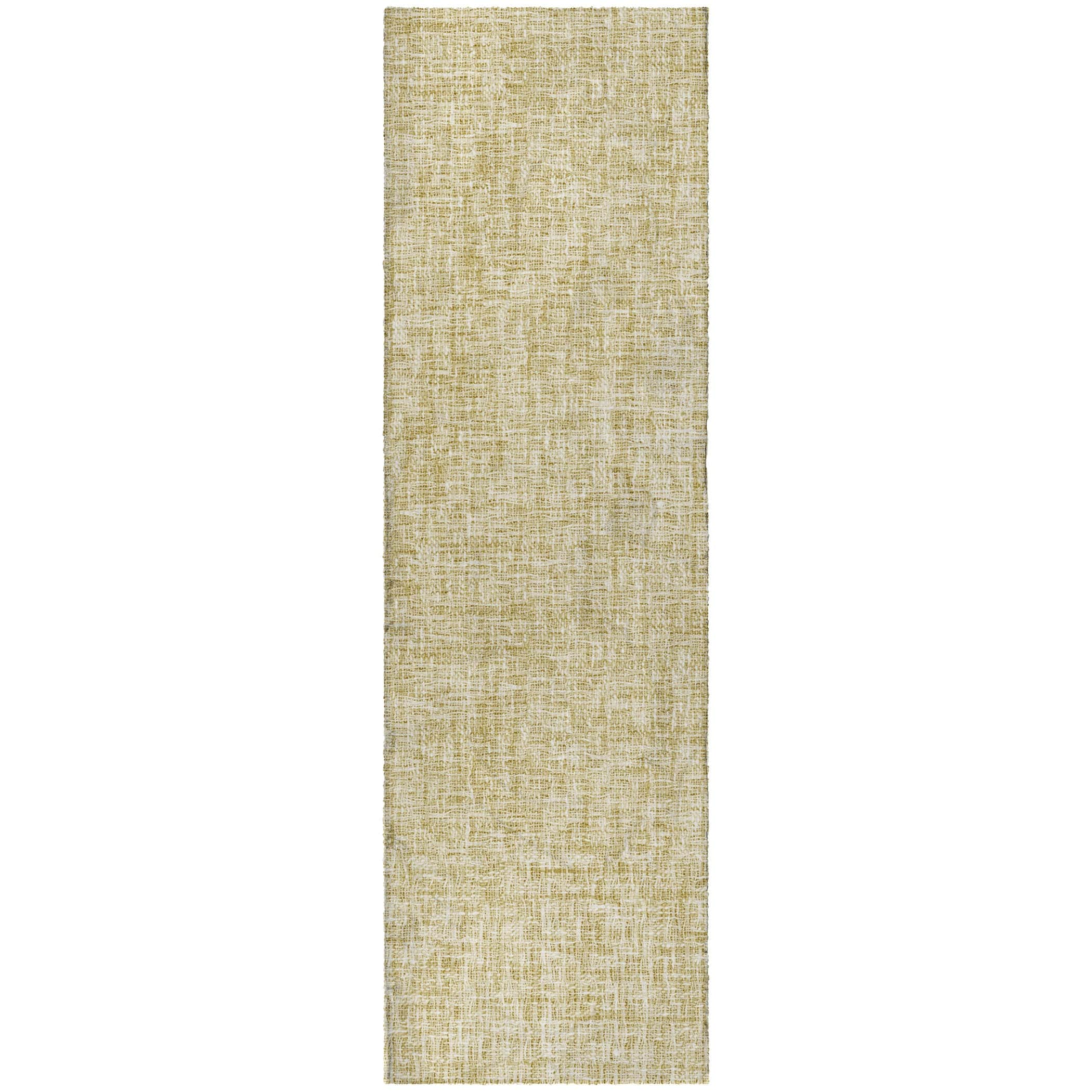 Luxury Washable Transitional VY1 Wheat Gold Rug 2'3" x 7'6" #shape_Runner