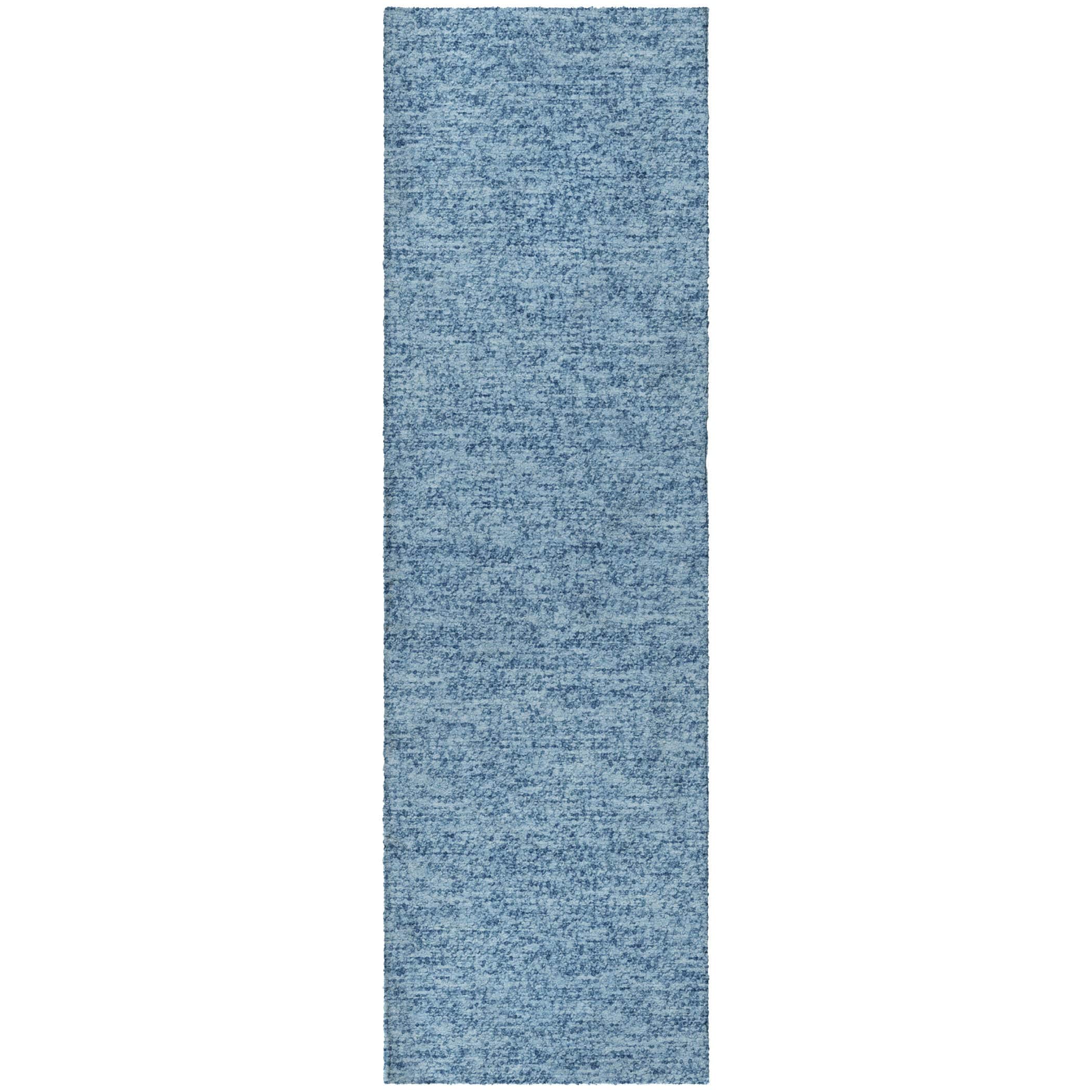 Luxury Washable Transitional VY2 Denim Blue Rug 2'3" x 7'6" #shape_Runner