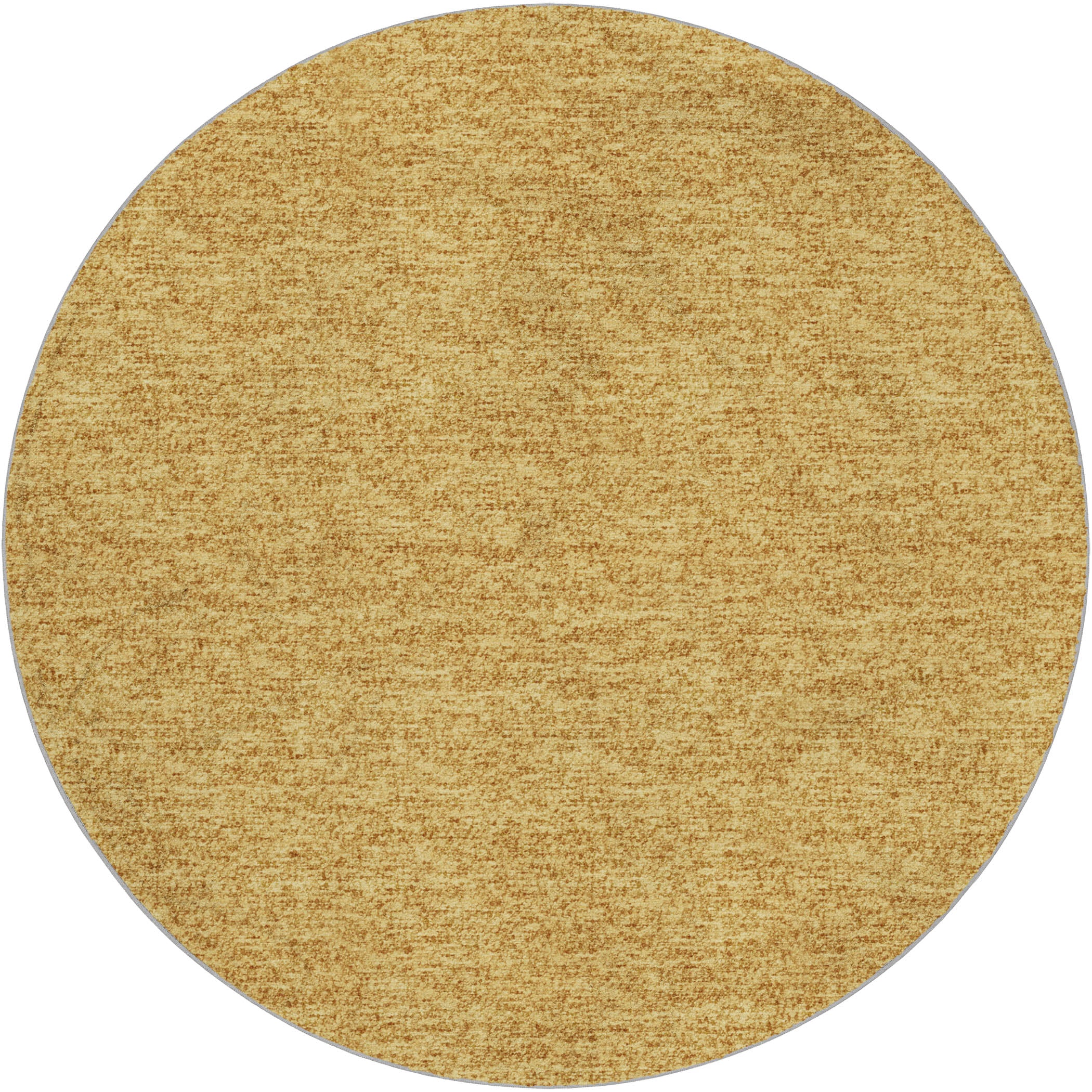 Luxury Washable Transitional VY2 Gold Rug 8' x 8' #shape_Round