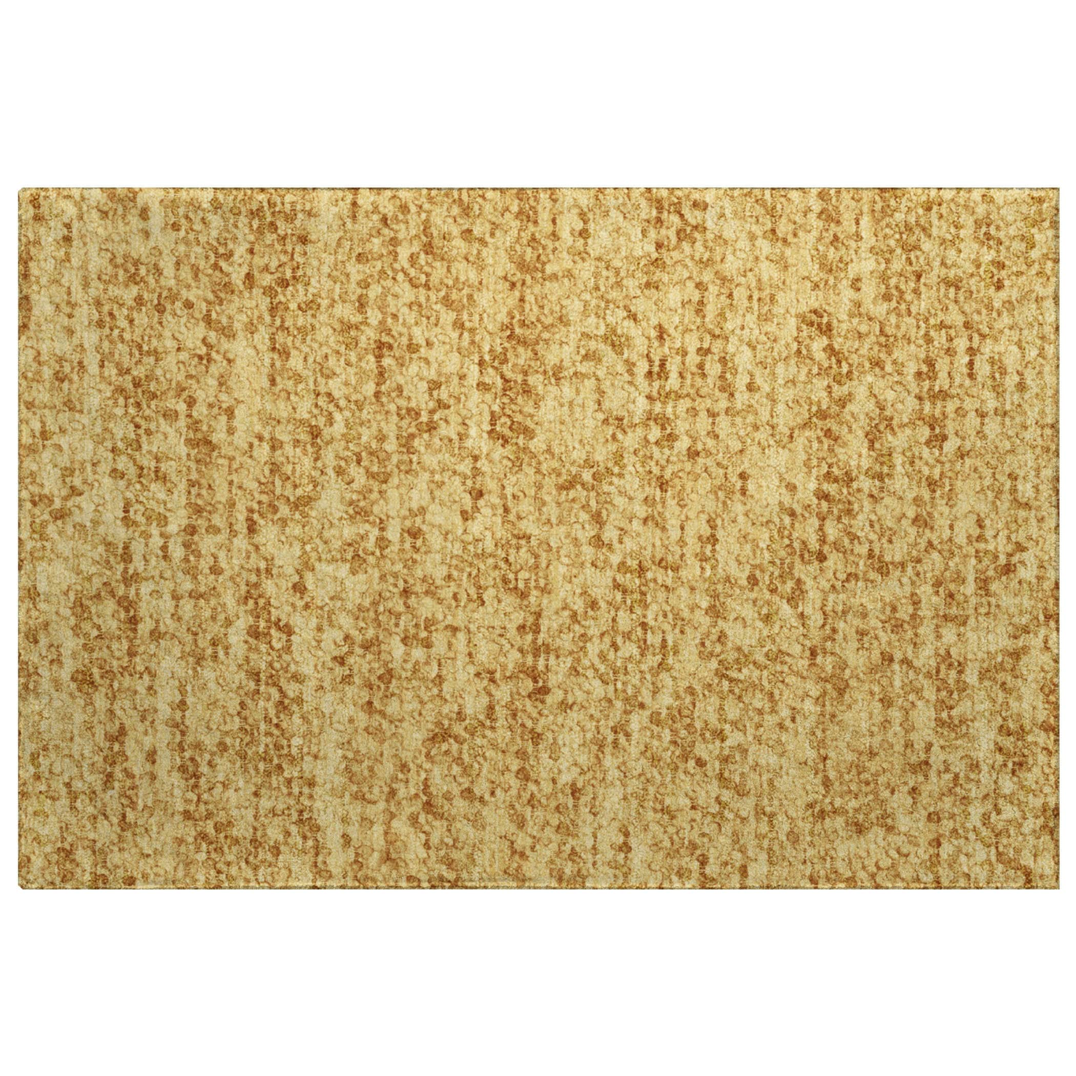 Luxury Washable Transitional VY2 Gold Rug 1'8" x 2'6" #shape_Rectangle