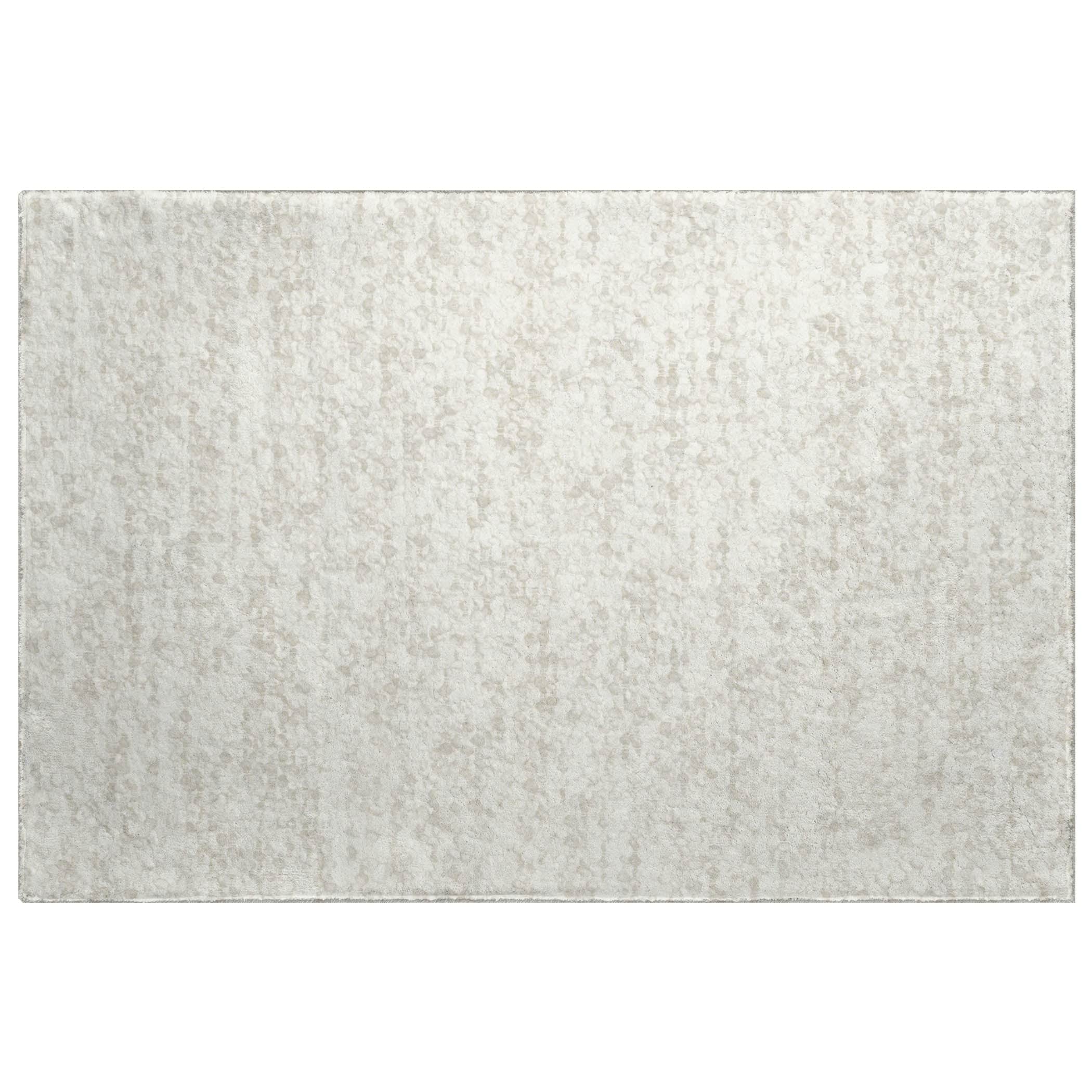 Luxury Washable Transitional VY2 Ivory Rug 1'8" x 2'6" #shape_Rectangle