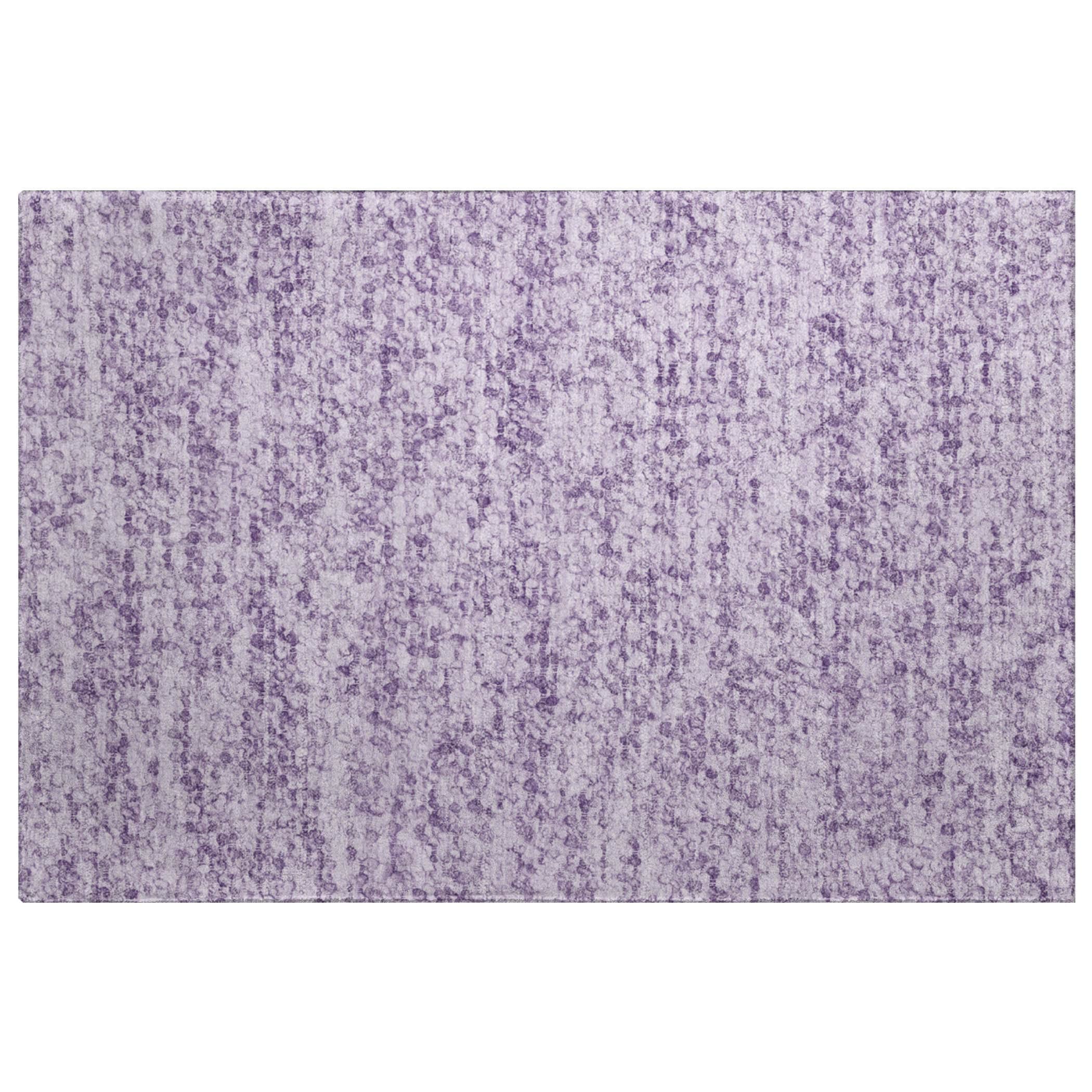 Luxury Washable Transitional VY2 Lavender Purple Rug 1'8" x 2'6" #shape_Rectangle