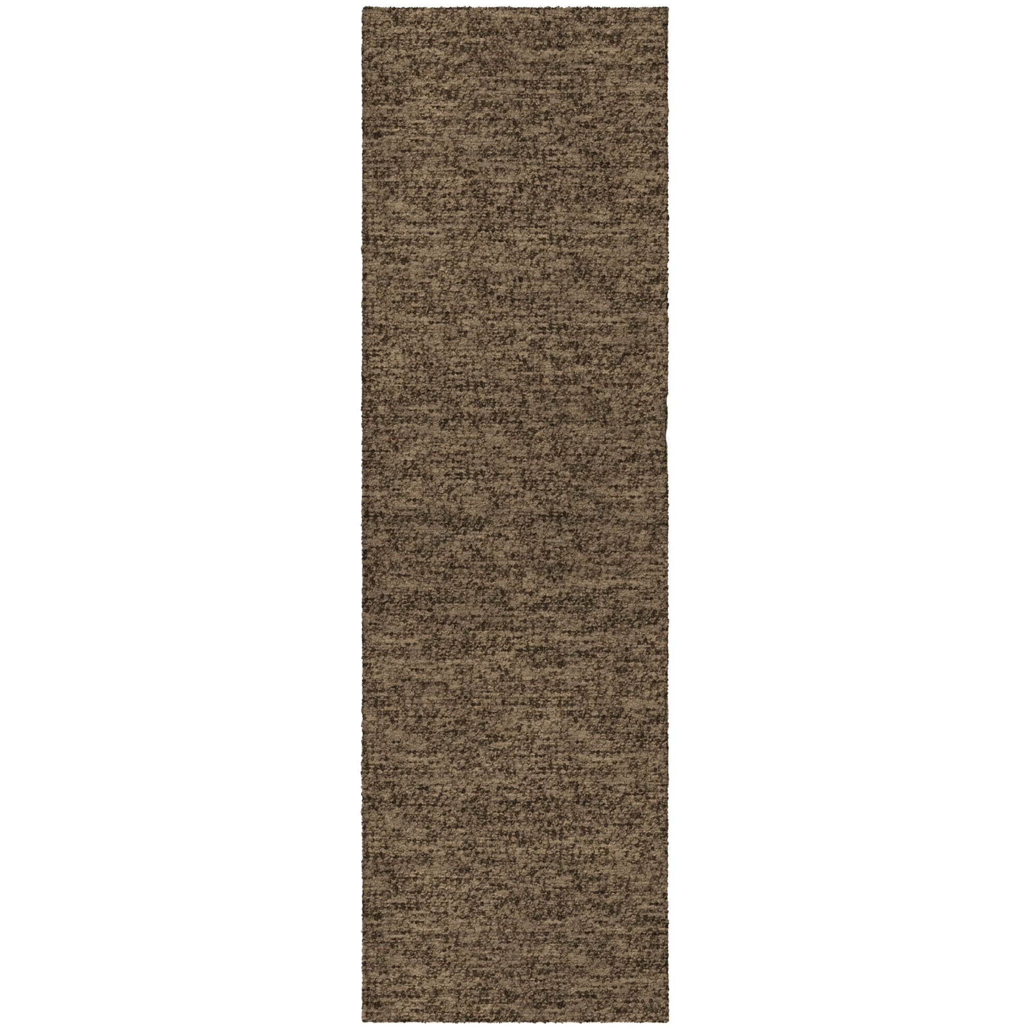 Luxury Washable Transitional VY2 Mocha Brown Rug 2'3" x 7'6" #shape_Runner