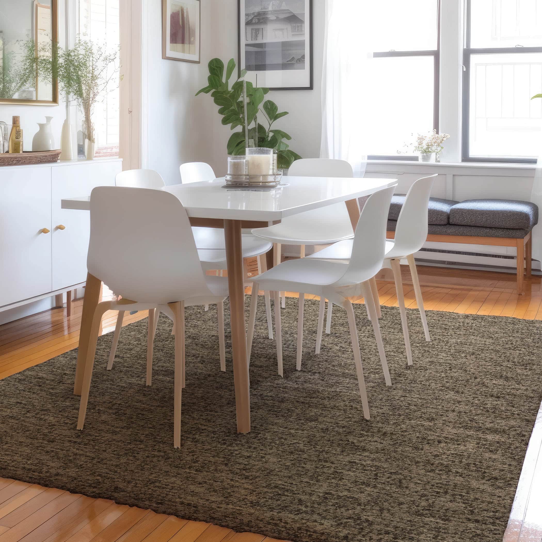 Luxury Washable Transitional VY2 Mocha Brown Rug 2'6" x 3'10" #shape_Rectangle