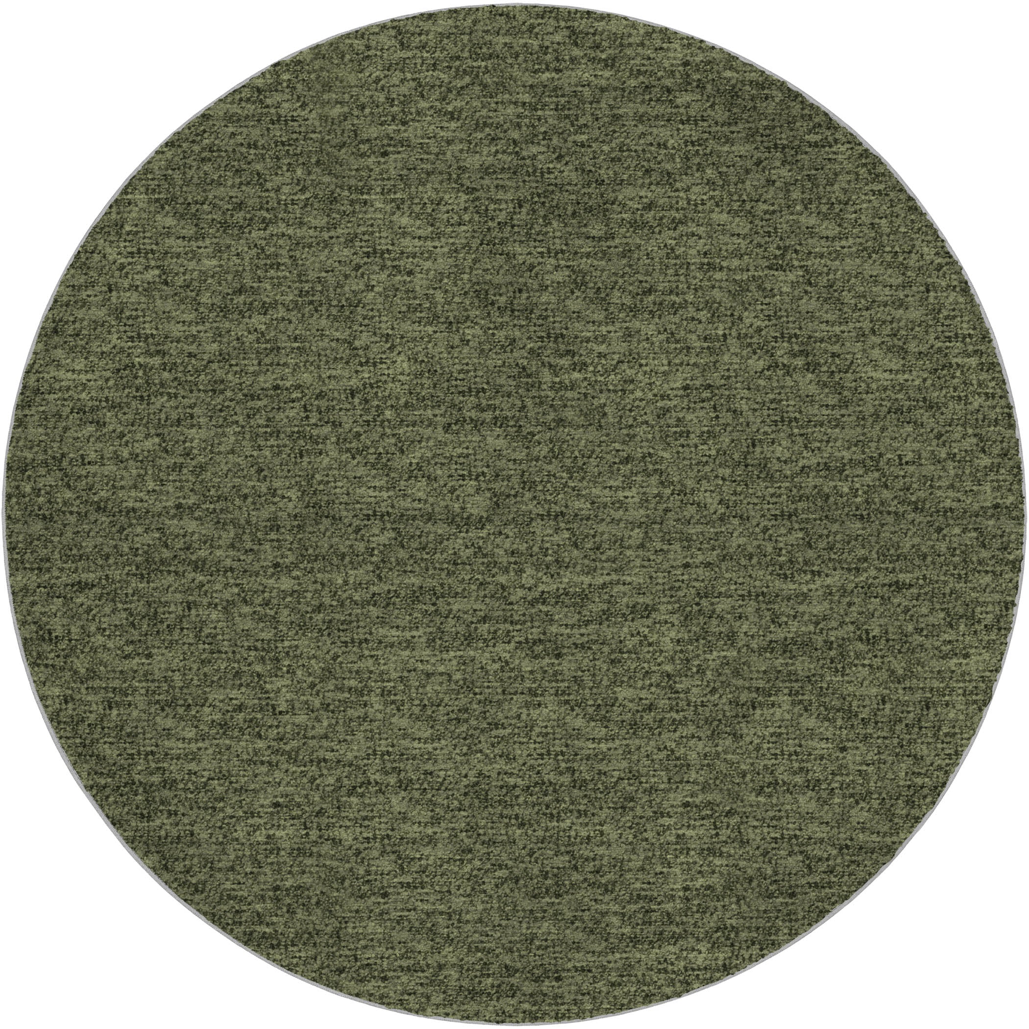 Luxury Washable Transitional VY2 Olive Green Rug 8' x 8' #shape_Round
