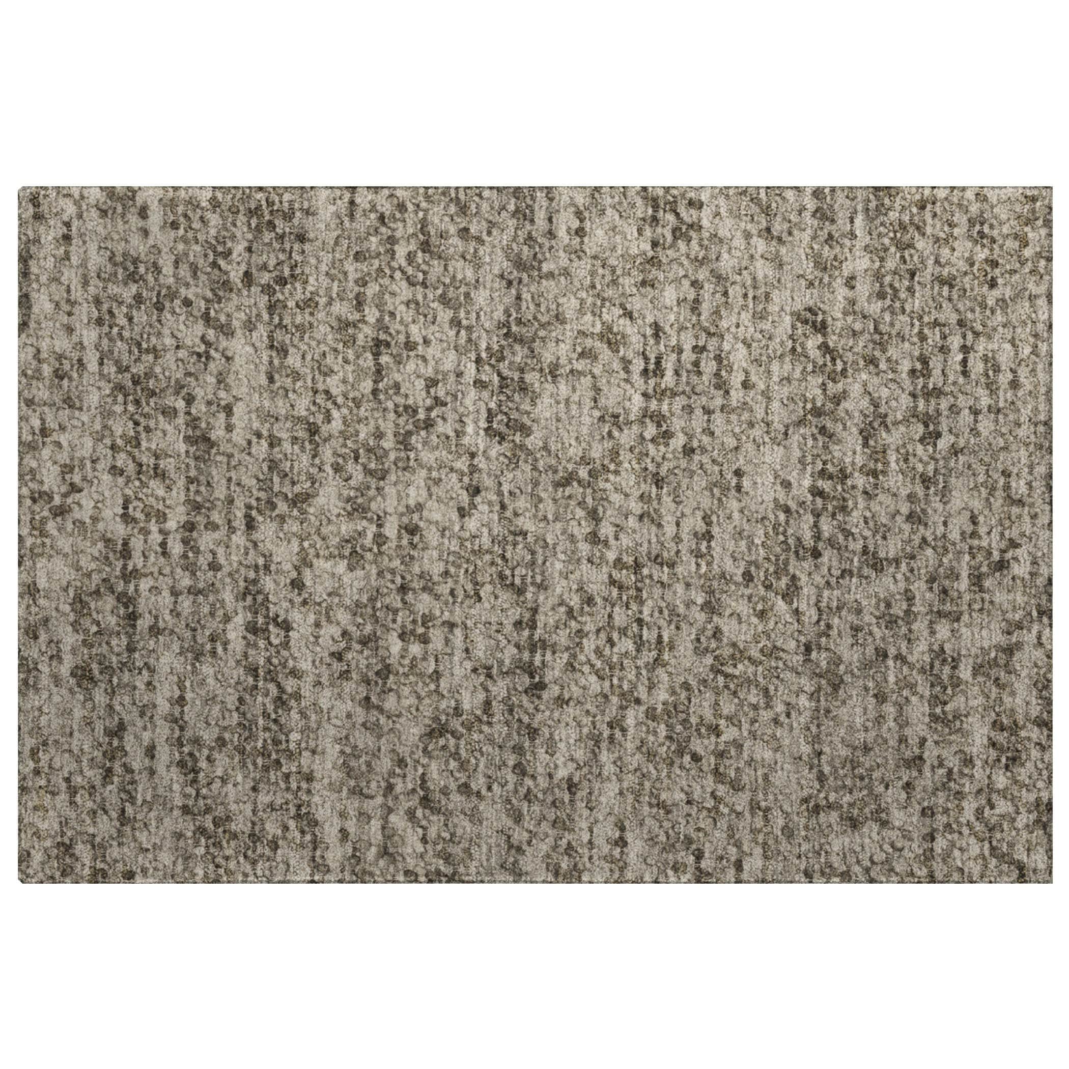 Luxury Washable Transitional VY2 Putty Ivory Rug 1'8" x 2'6" #shape_Rectangle