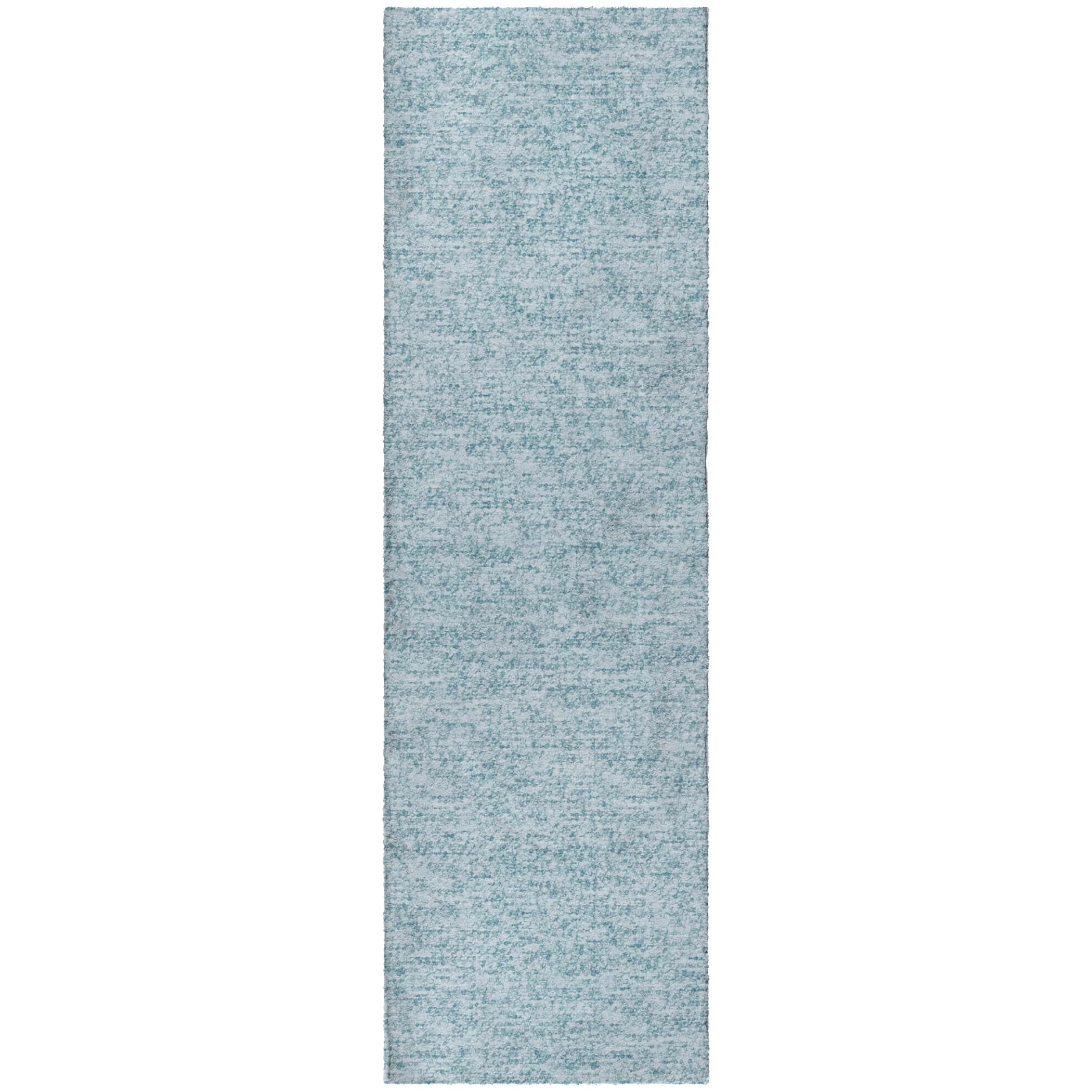 Luxury Washable Transitional VY2 Sky Blue Rug 2'3" x 7'6" #shape_Runner