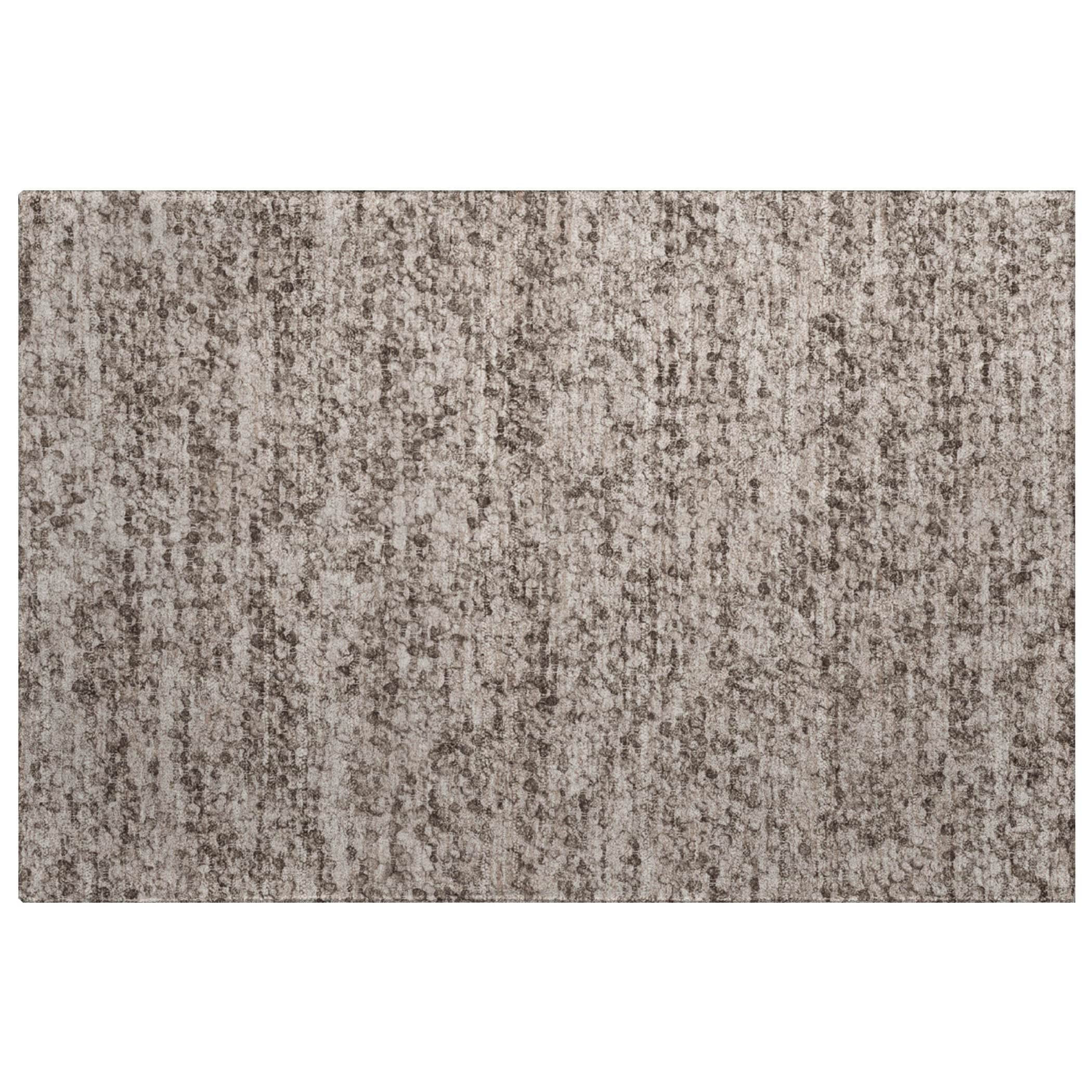 Luxury Washable Transitional VY2 Taupe Brown Rug 1'8" x 2'6" #shape_Rectangle