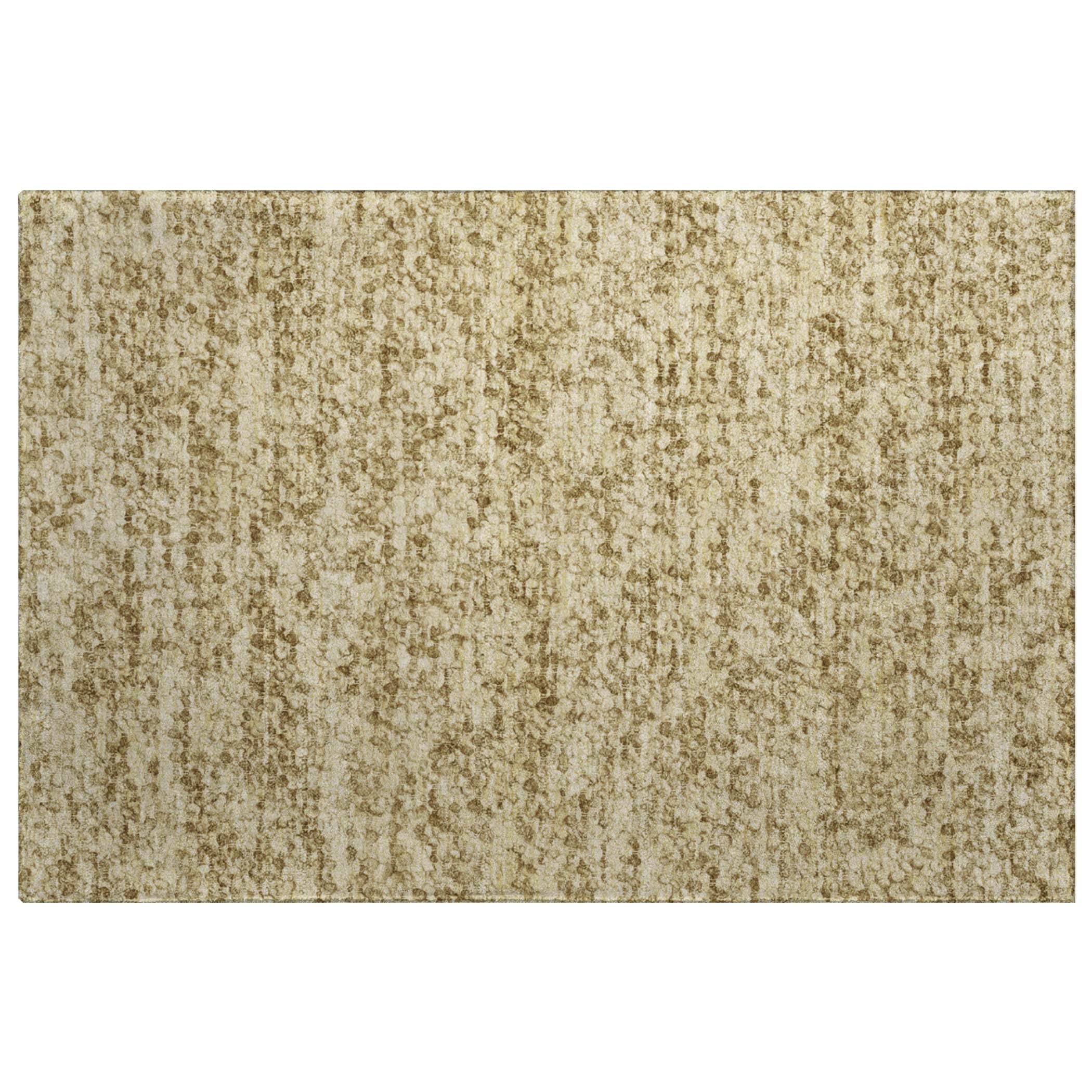 Luxury Washable Transitional VY2 Walnut Gold Rug 1'8" x 2'6" #shape_Rectangle