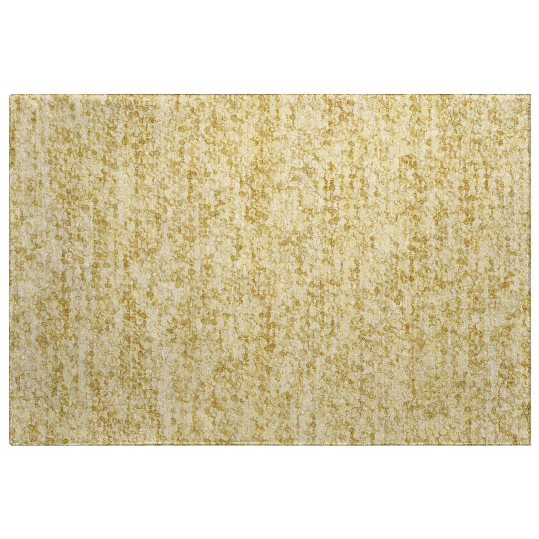 Luxury Washable Transitional VY2 Wheat Gold Rug 1'8" x 2'6" #shape_Rectangle