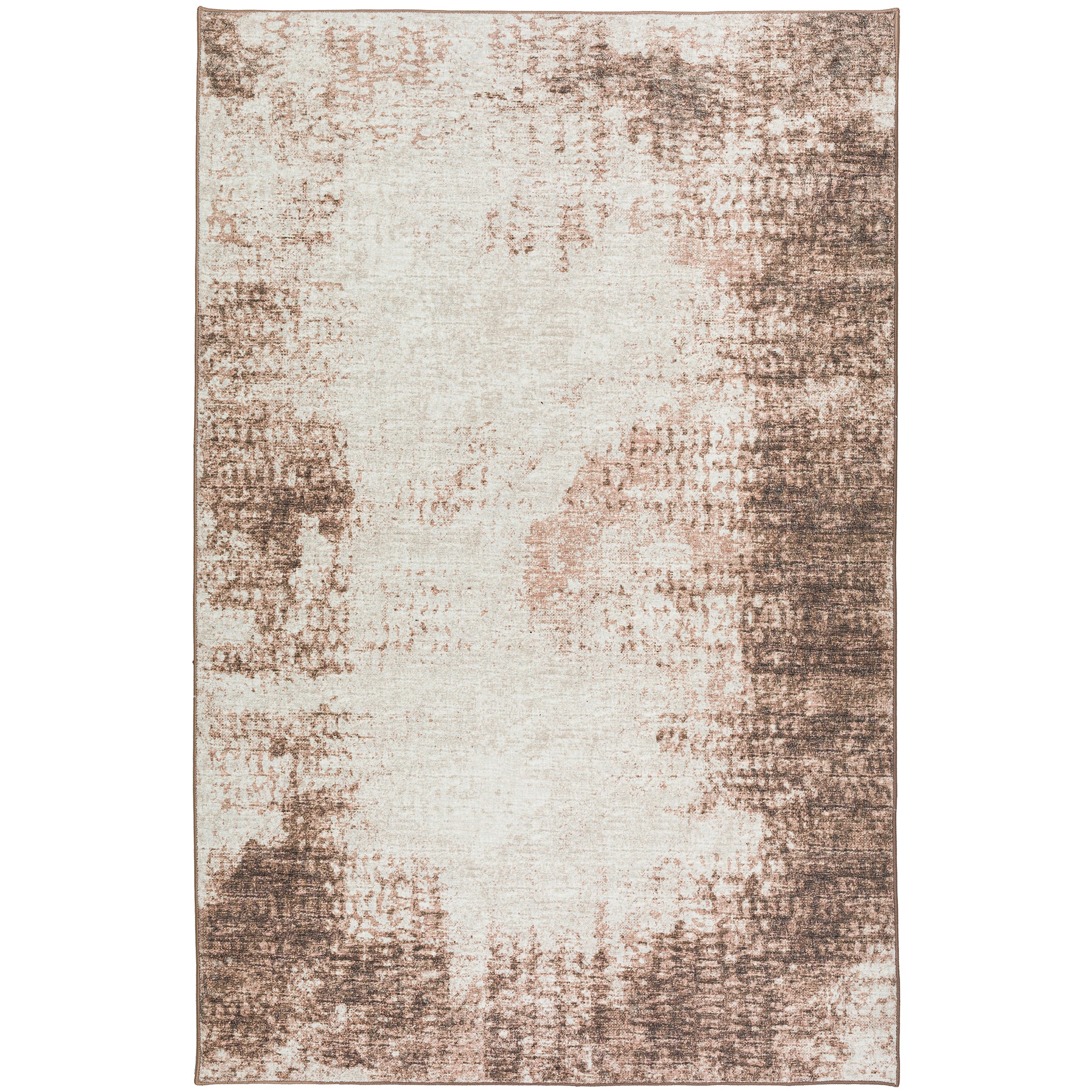 Indoor/Outdoor Transitional WL1 Chocolate Brown Rug 3' x 5' #shape_Rectangle