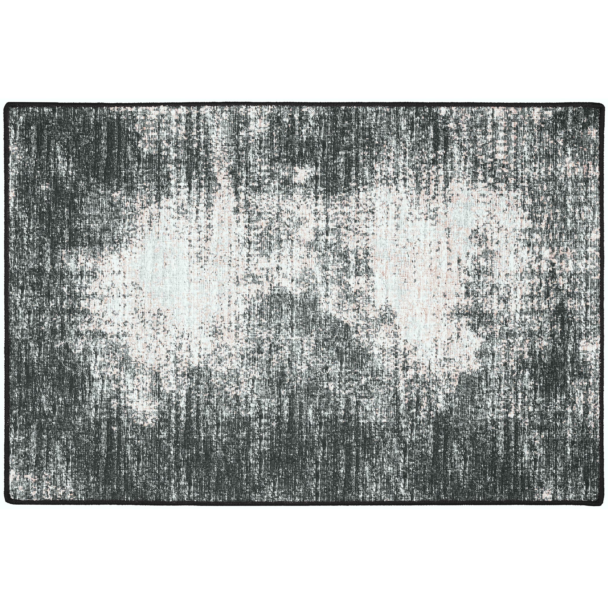 Indoor/Outdoor Transitional WL1 Midnight Black Rug 2' x 3' #shape_Rectangle