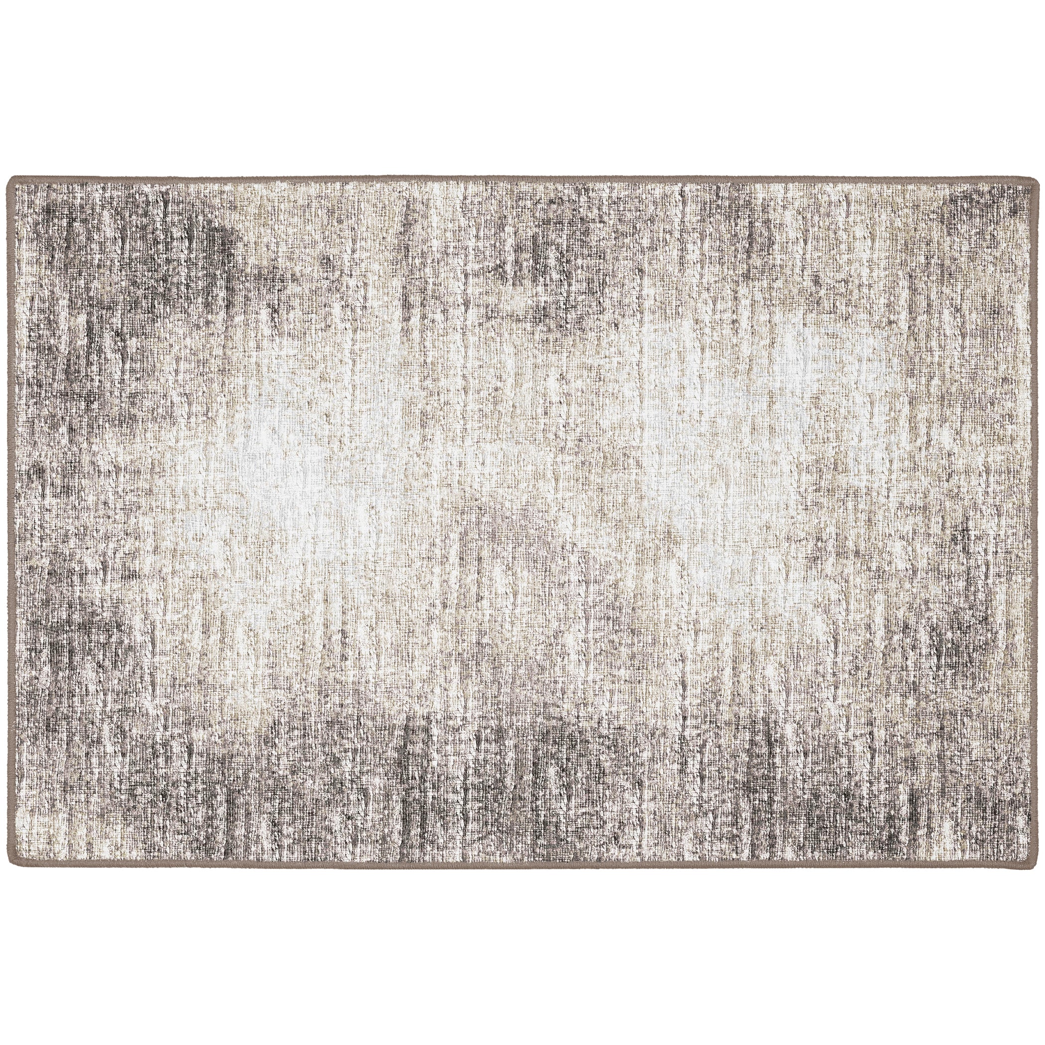Indoor/Outdoor Transitional WL1 Taupe Brown Rug 2' x 3' #shape_Rectangle