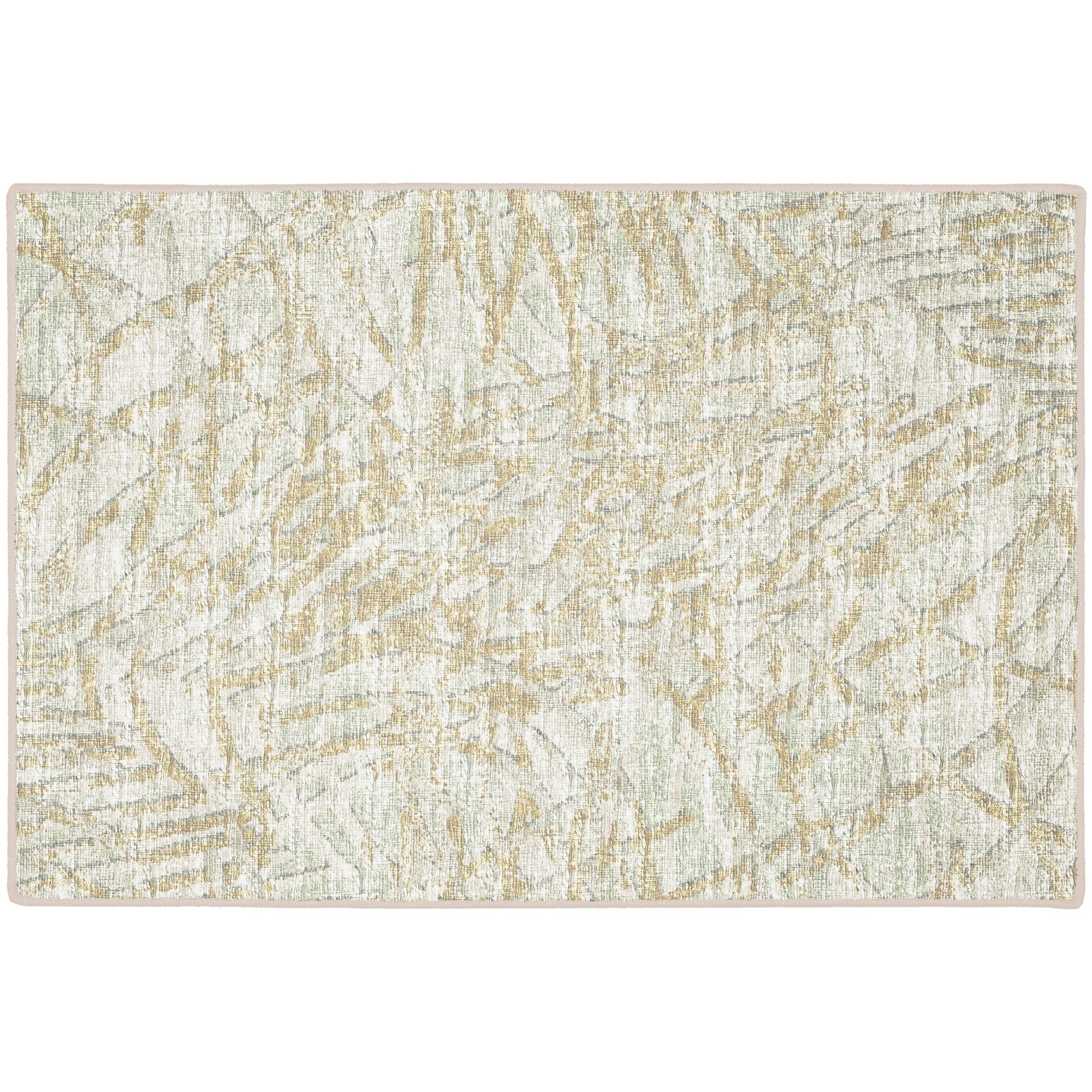Indoor/Outdoor Transitional WL2 Aloe Green Rug 2' x 3' #shape_Rectangle