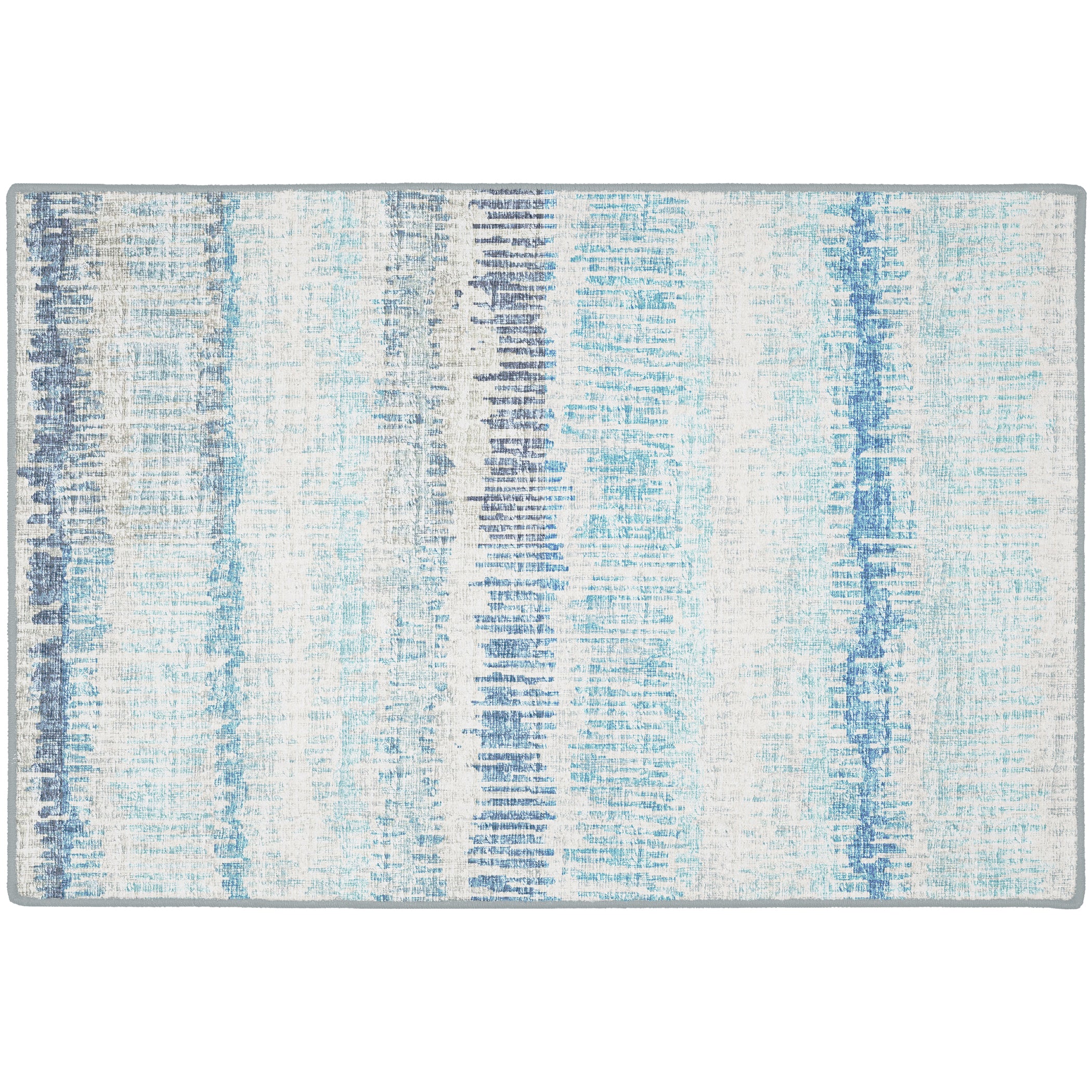 Indoor/Outdoor Transitional WL4 Sky Blue Rug 2' x 3' #shape_Rectangle