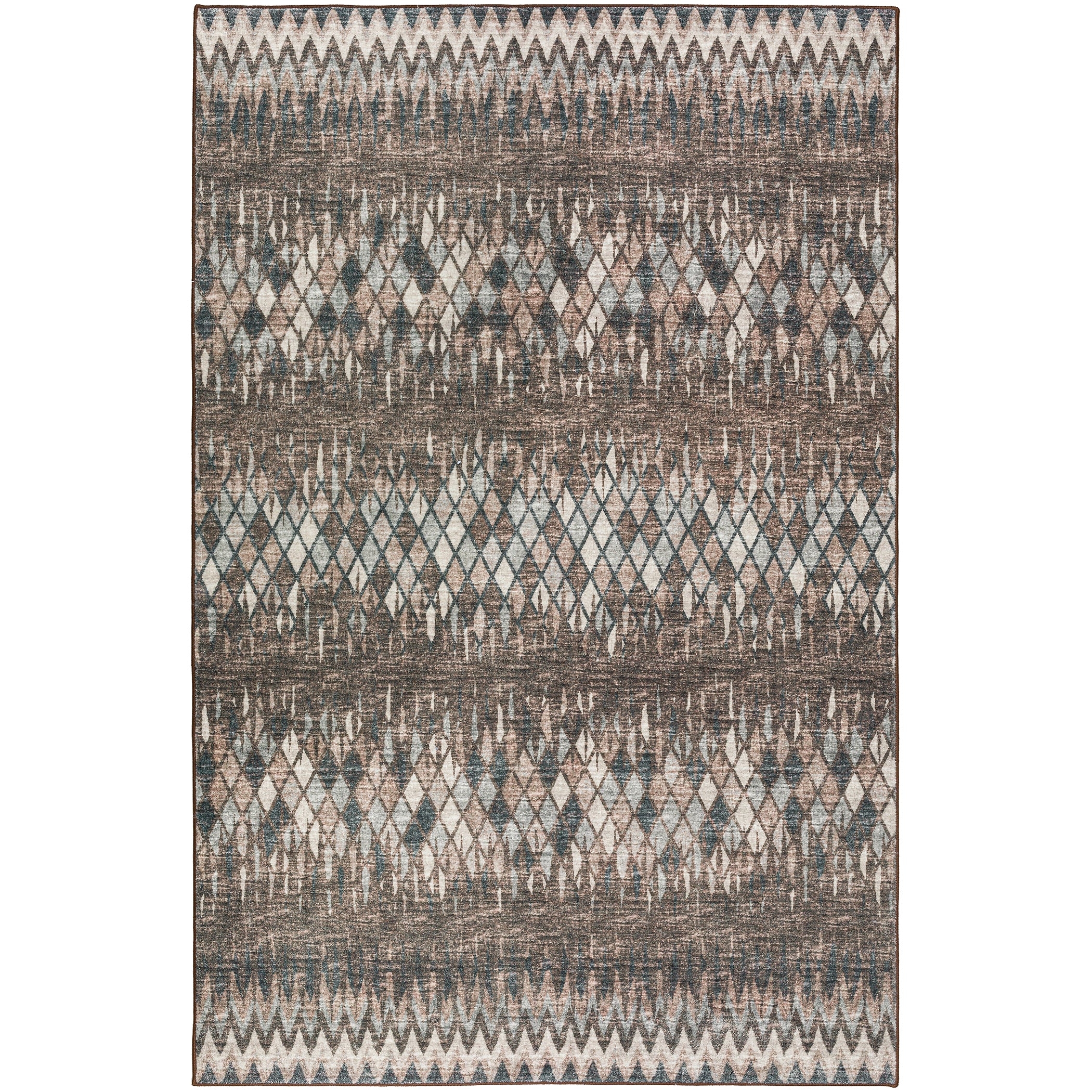 Indoor/Outdoor Transitional WL5 Driftwood Brown Rug 3' x 5' #shape_Rectangle
