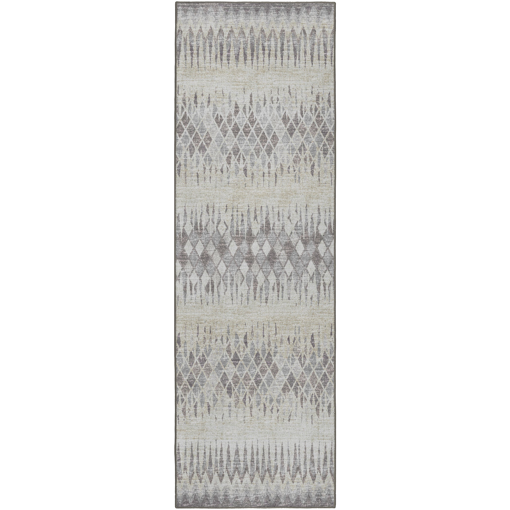 Indoor/Outdoor Transitional WL5 Ivory Rug 2'6" x 10' #shape_Runner