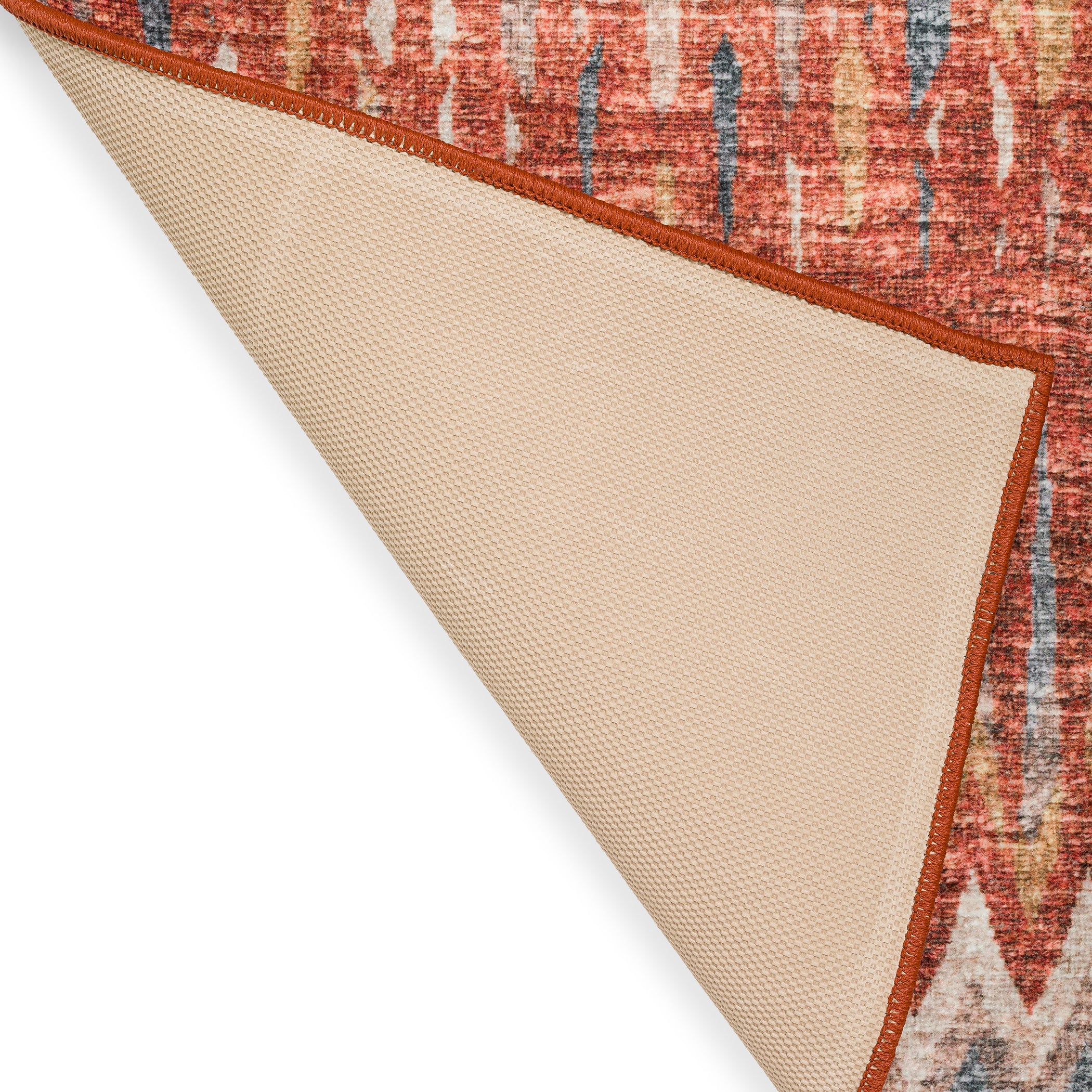 Indoor/Outdoor Transitional WL5 Paprika Orange Rug 2' x 3' #shape_Rectangle