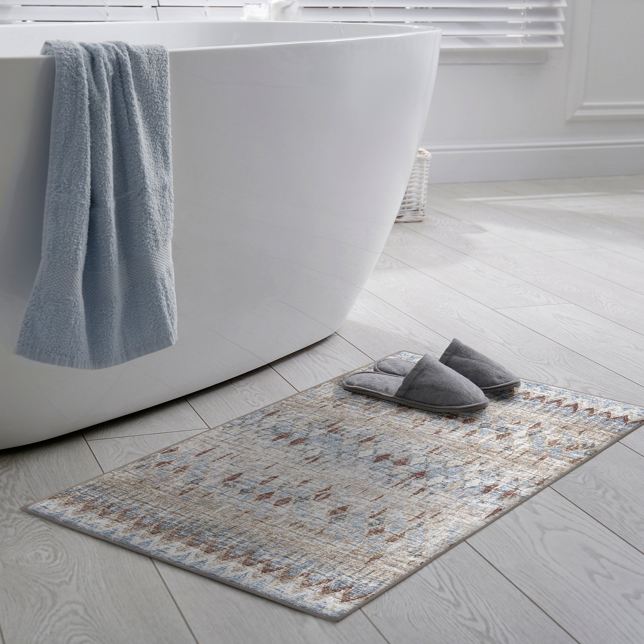 Indoor/Outdoor Transitional WL5 Taupe Brown Rug 2' x 3' #shape_Rectangle