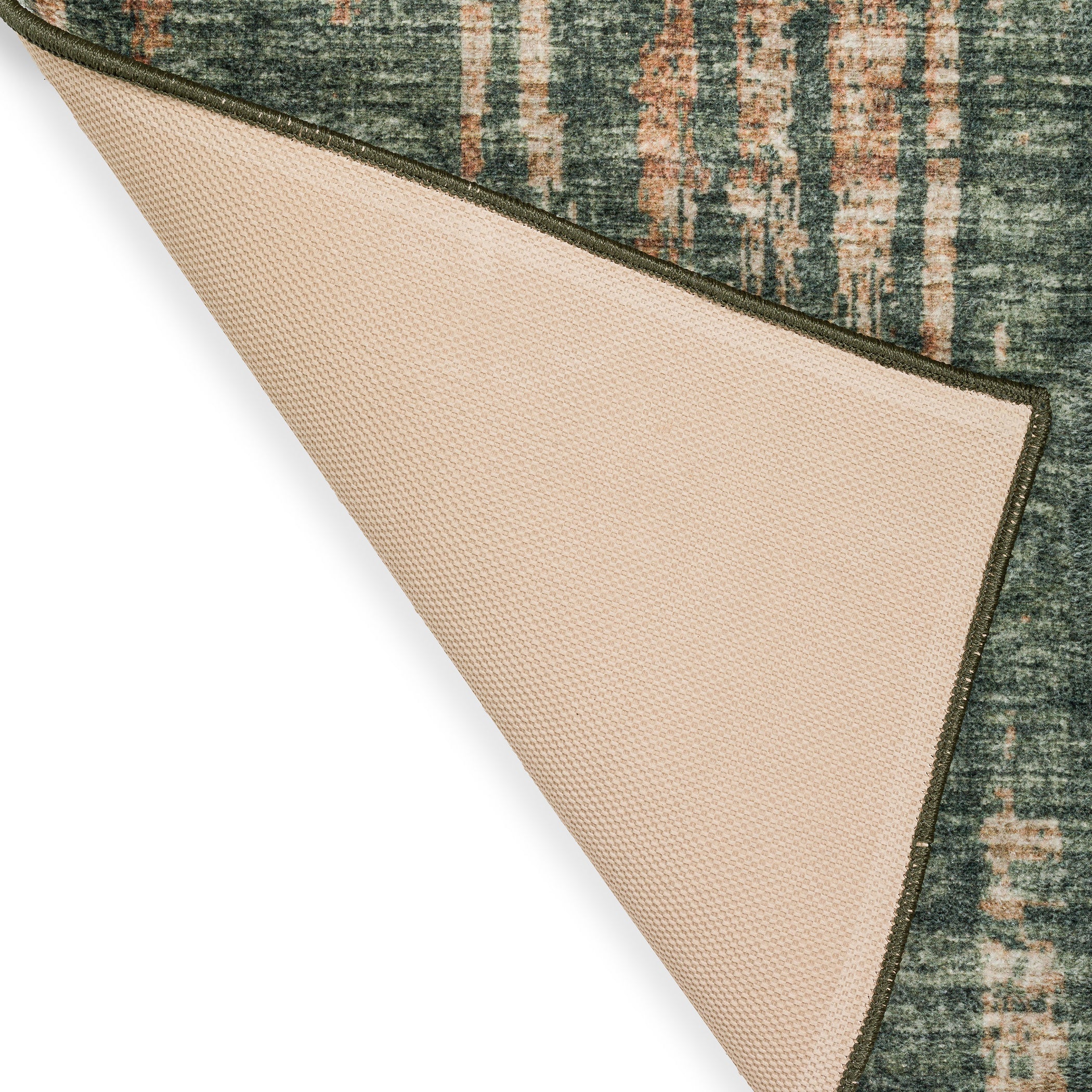 Indoor/Outdoor Transitional WL6 Olive Green Rug 2' x 3' #shape_Rectangle