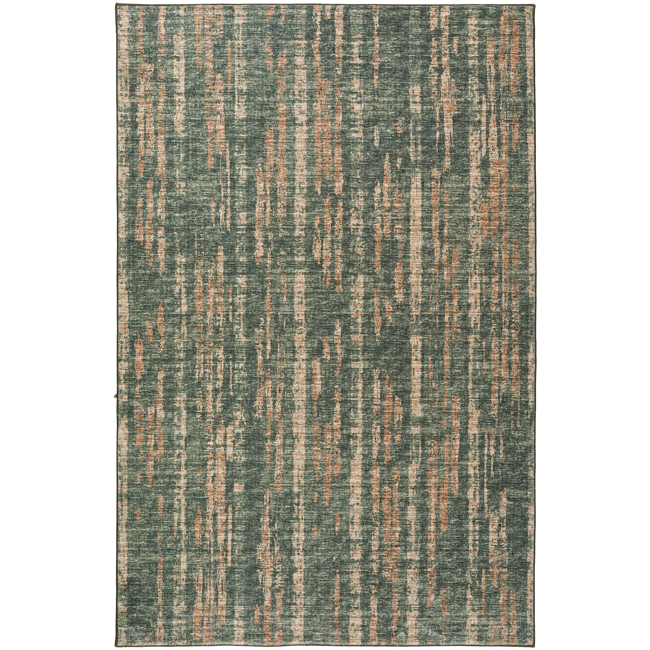 Indoor/Outdoor Transitional WL6 Olive Green Rug 3' x 5' #shape_Rectangle
